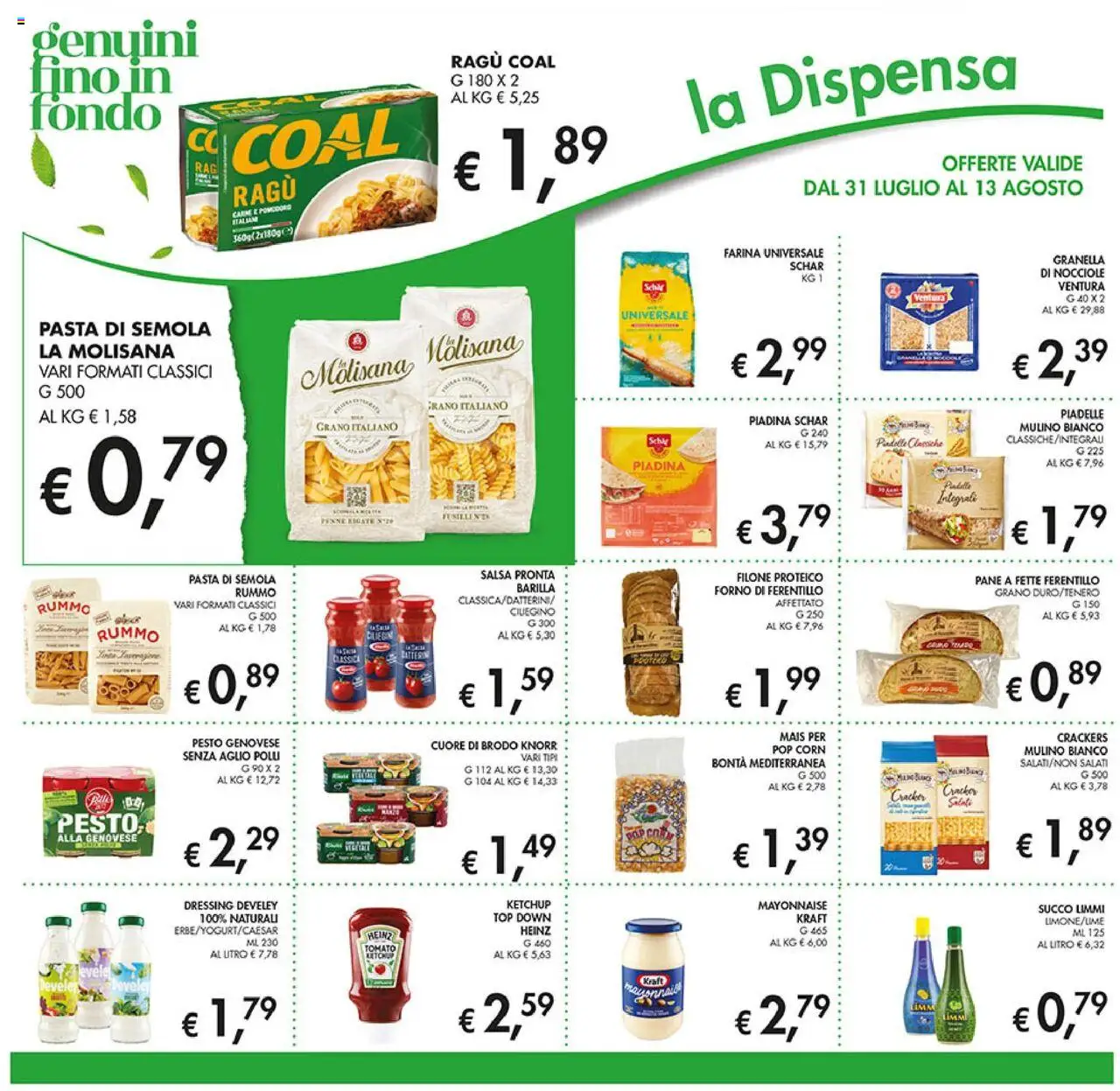 Volantino Coal del 31.07.2025 | Pagina: 20 | Prodotti: Salsa, Top, Crackers, Penne