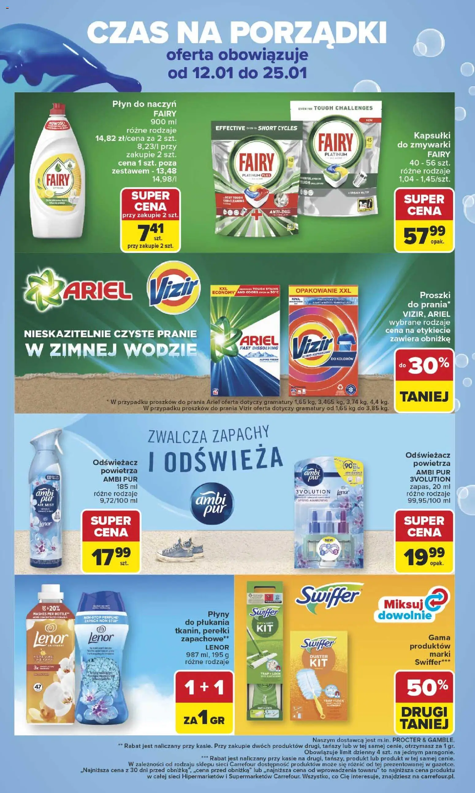 Carrefour Gazetka - Zabłysnąć W Nowym Roku od 12.01.2026 | Strona: 4 | Produkty: Płyn do naczyń fairy, Ariel, Zapach, Fairy