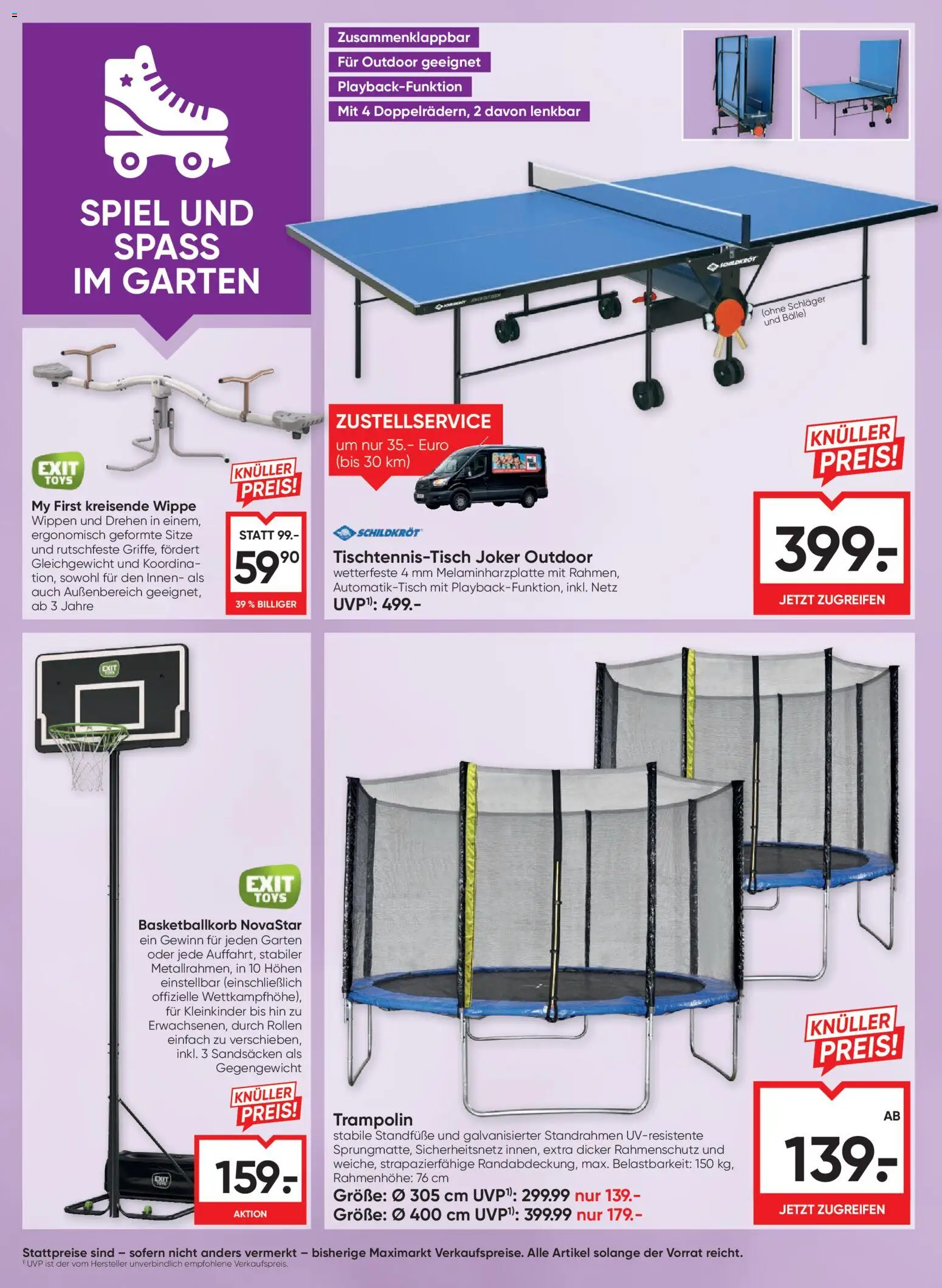 Maximarkt Gartenzeit ist Freizeit gültig ab 30.04.2026 | Seite: 22 | Produkte: Spiel
