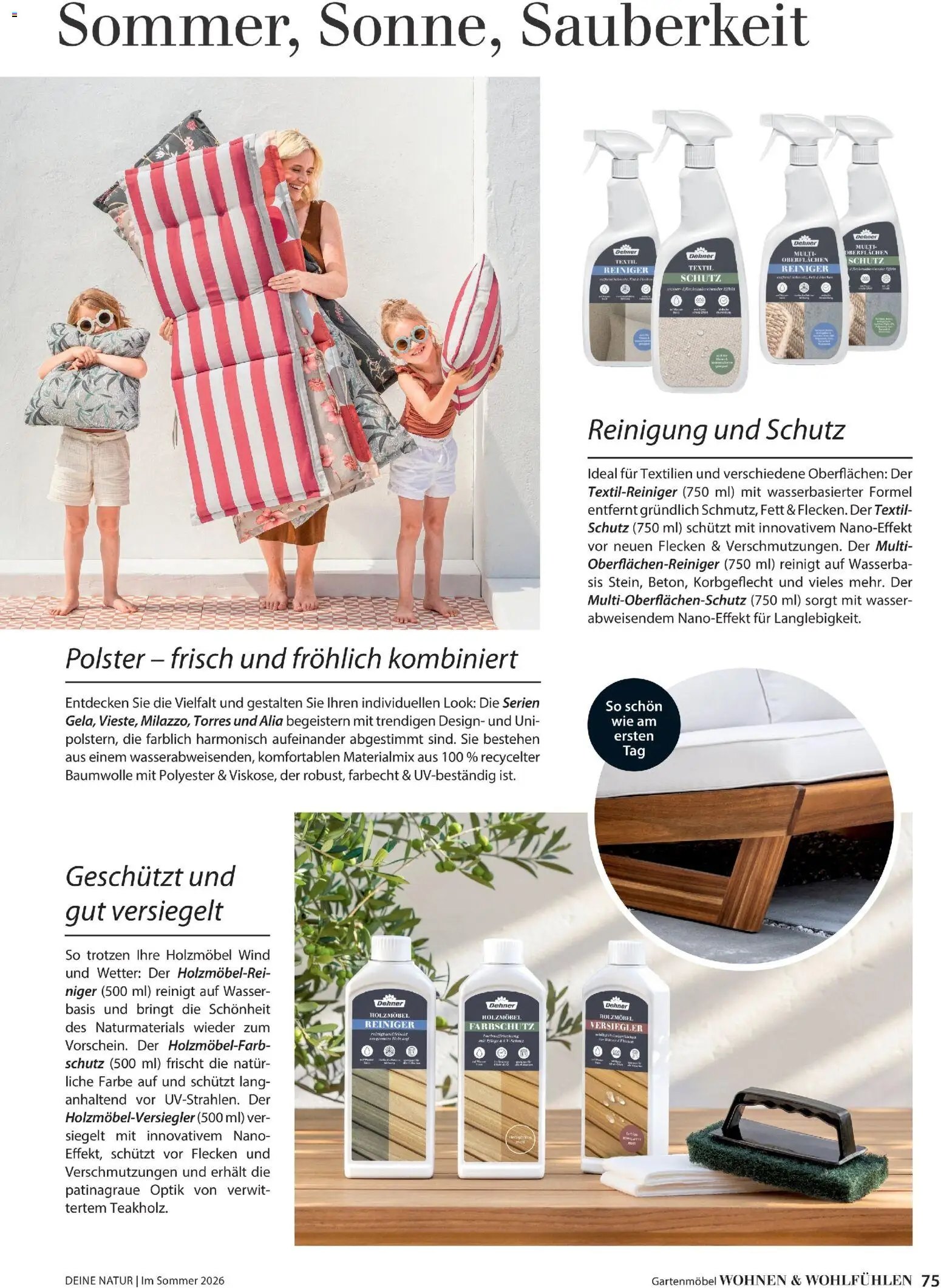 Dehner Flugblatt gültig ab 01.05.2026 | Seite: 75 | Produkte: Wasser, Gartenmöbel