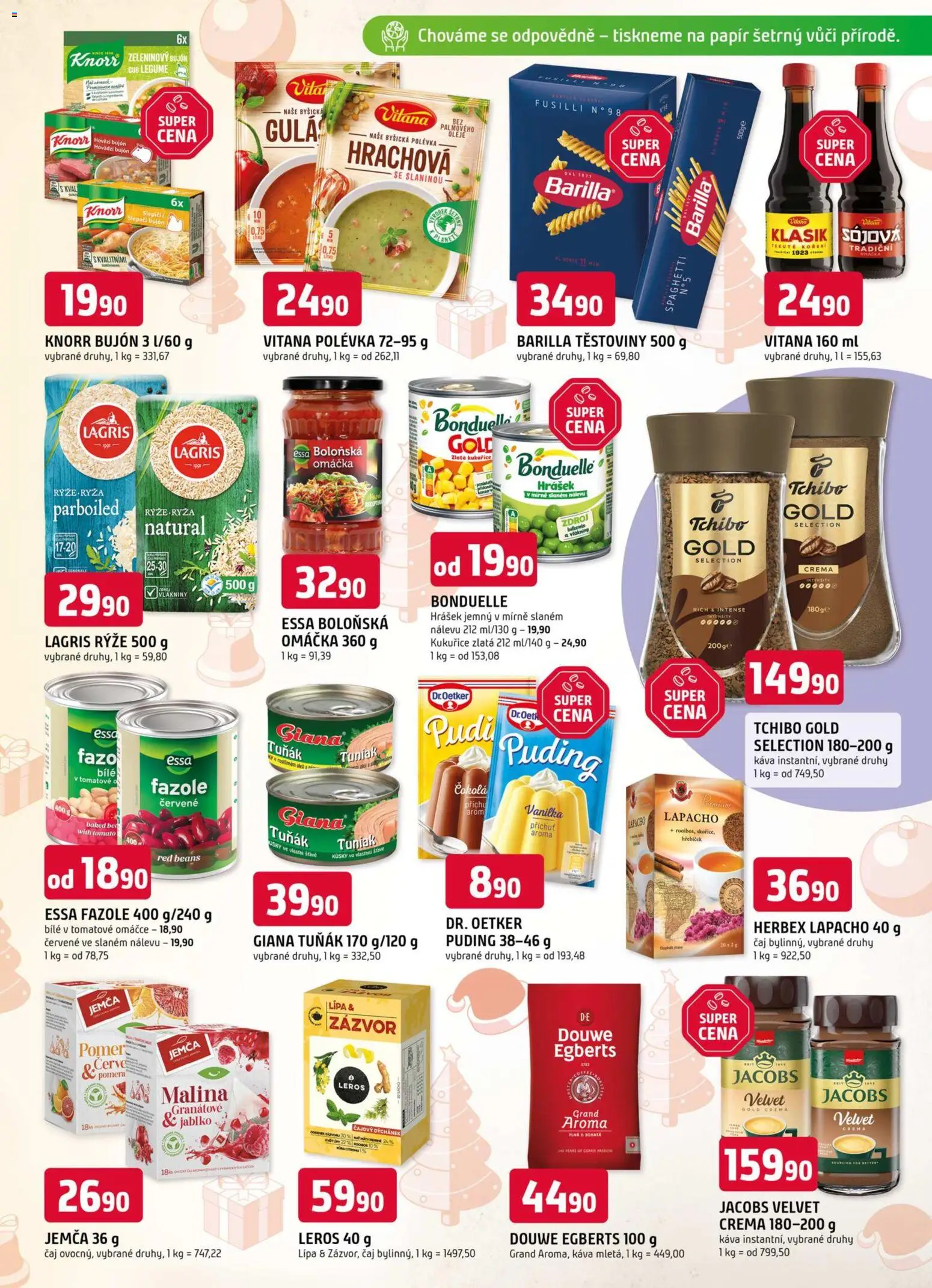 Trefa leták od 26.11.2025 | Strana: 7 | Produkty: Rýže, Boloňská omáčka, Bujón, Hrášek