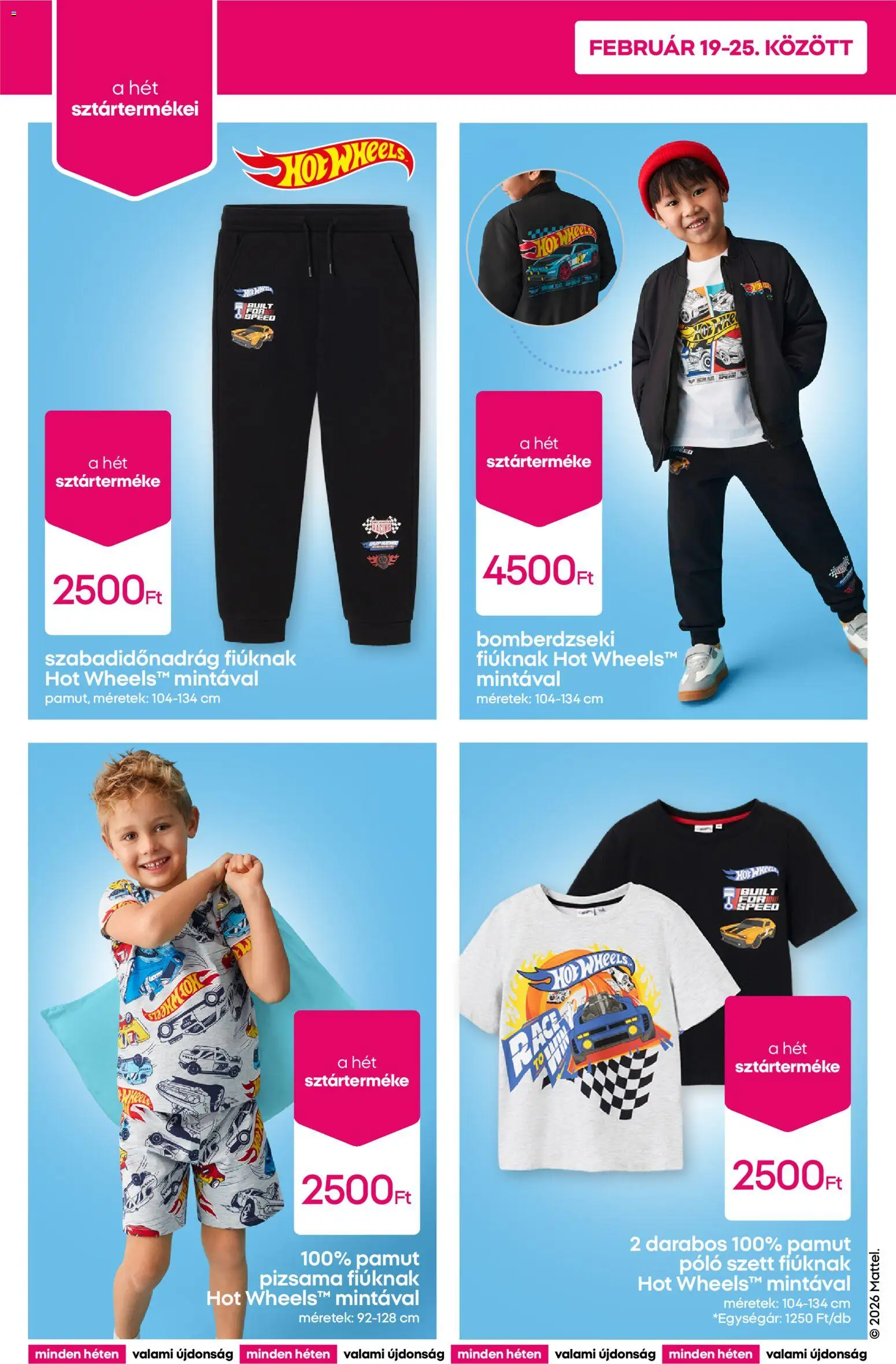 Pepco akciós ujság - amely érvényes a következő dátumtól: 19.02.2026 | Oldal: 2 | Termékek: Pizsama