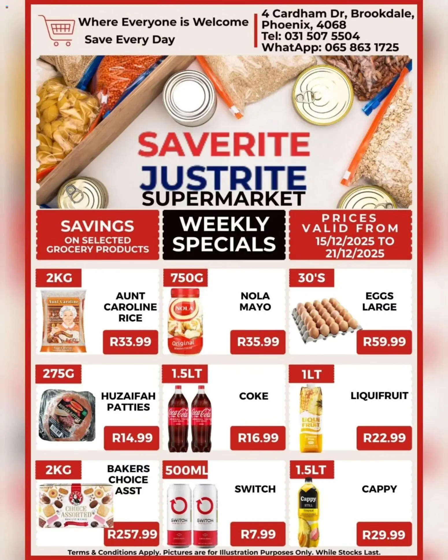 New Saverite catalogue – valid from 15.12.2025 | Page: 3 | Products: Coke, Eggs, Switch, Mayonnaise