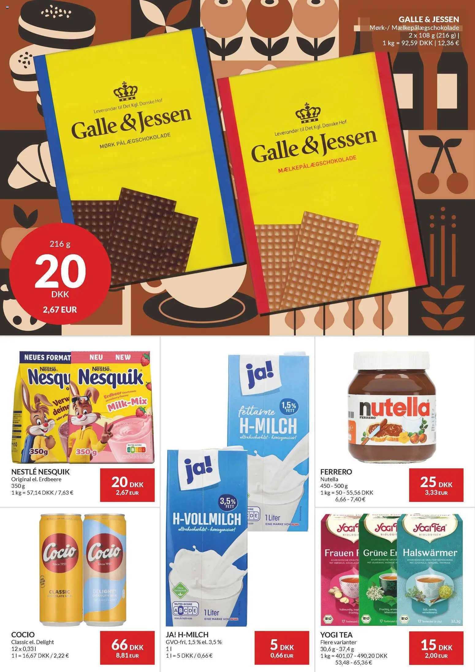 Nielsen Discount tilbudsavis – gyldig fra 05.03.2026 | Side: 14 | Produkter: Pålægschokolade, Nutella