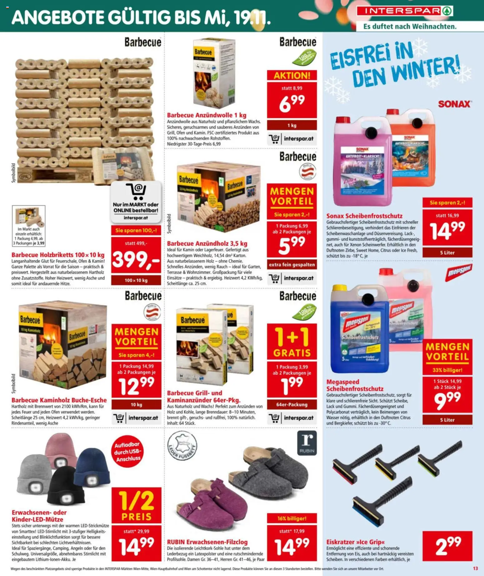 Interspar Flugblatt gültig ab 30.10.2025 | Seite: 13 | Produkte: Wasser, USB, Ofen, Grill