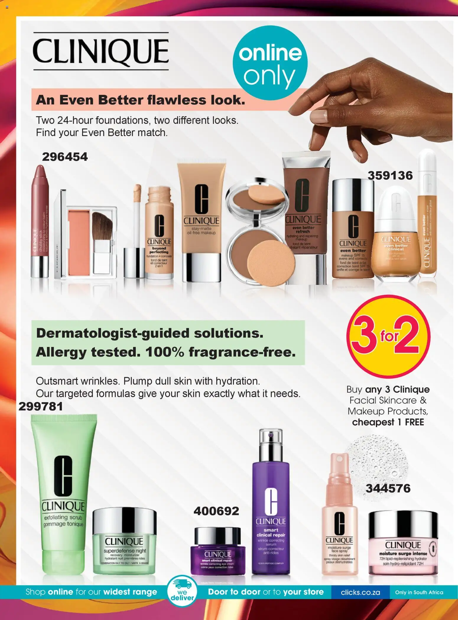 New Clicks catalogue – valid from 25.03.2026 | Page: 32 | Products: Tent, Foundation, Cream, Eye cream