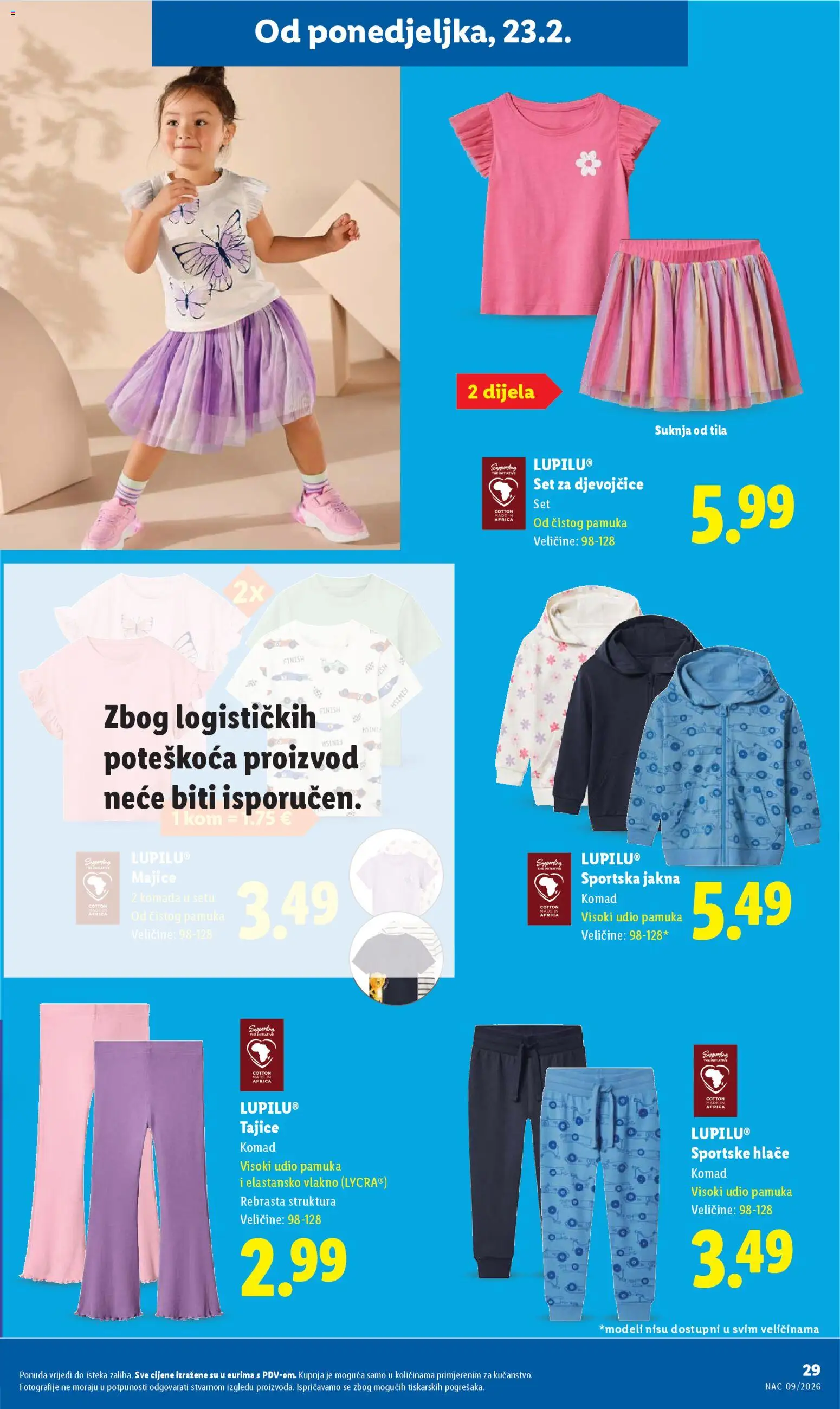 Lidl katalog | vrijedi od 23.02.2026 | Stranica: 29 | Proizvodi: Jakna, Hlače, Tajice, Finish