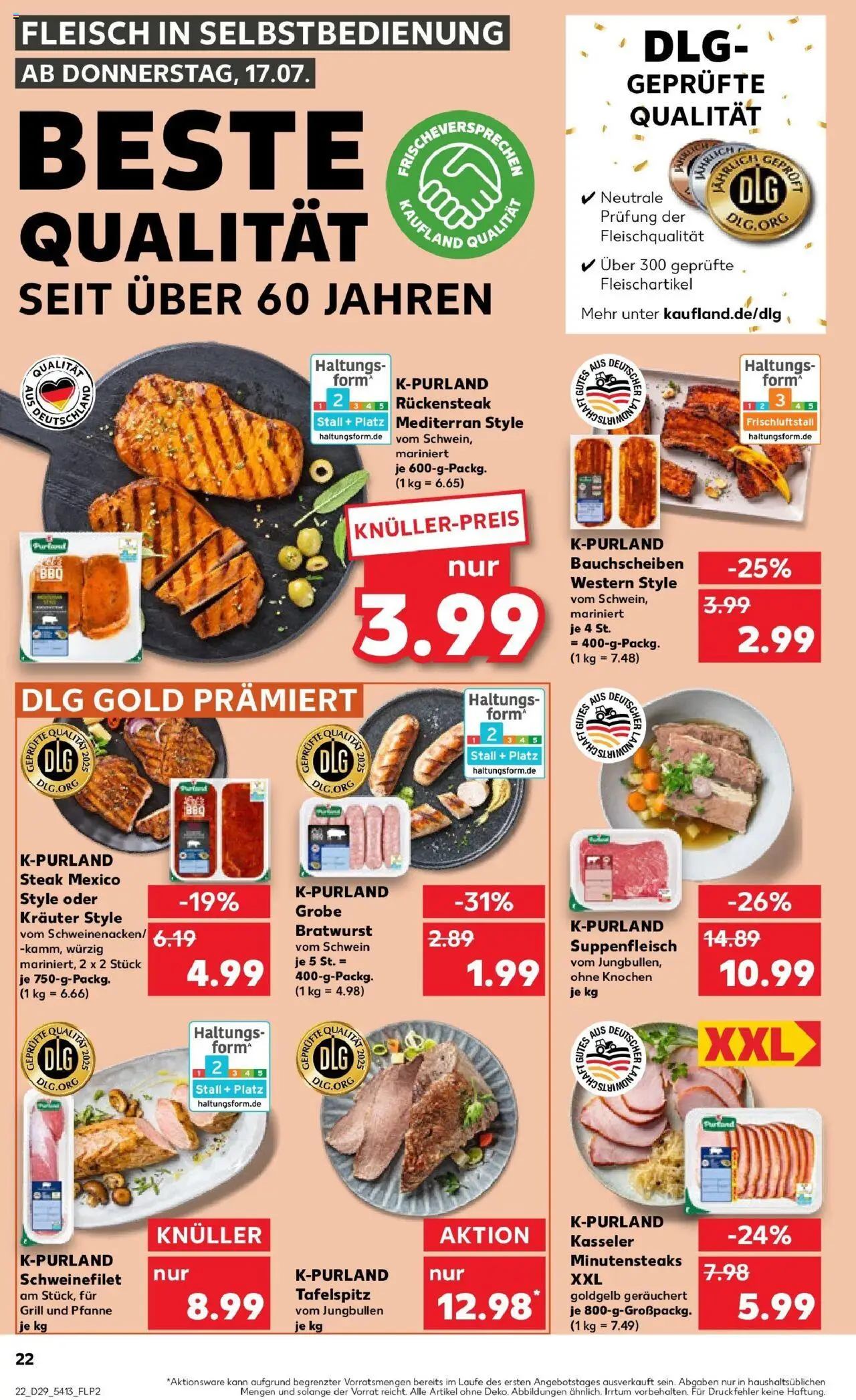 Kaufland prospekt Bergkamen	 - gültig ab dem 21.07.2025 | Seite: 35 | Produkte: Tafelspitz, Schweinefilet, Steak, Fleisch