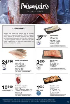 Monoprix - Prévisualisation de Monoprix catalogue valide à partir de 17.02.2026 | Page: 15 | Produits: Pêche, Poissonnerie, Crevettes, Thon