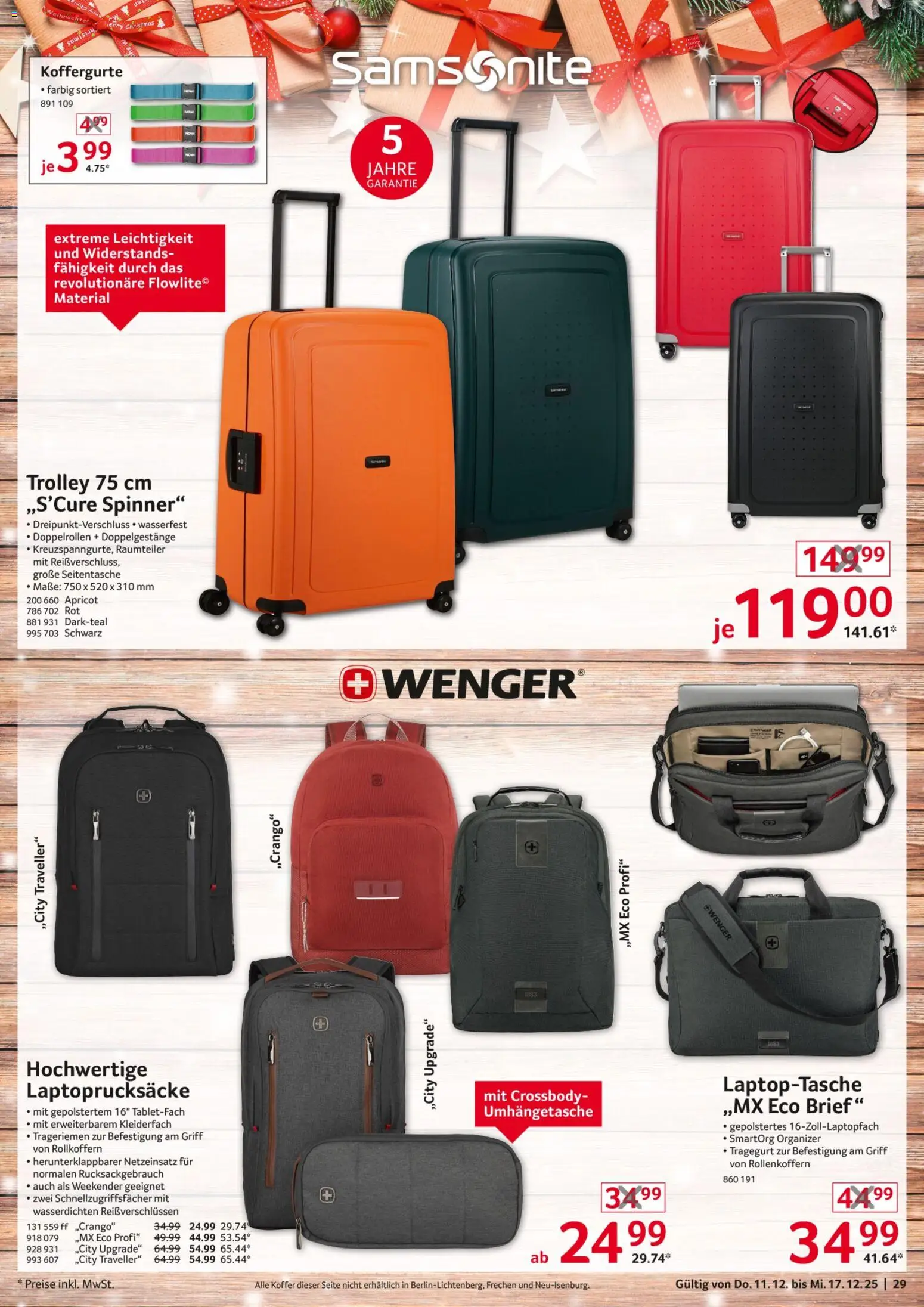 Selgros  Non Food – gültig ab 11.12.2025 | Seite: 29 | Produkte: Raumteiler, Koffer