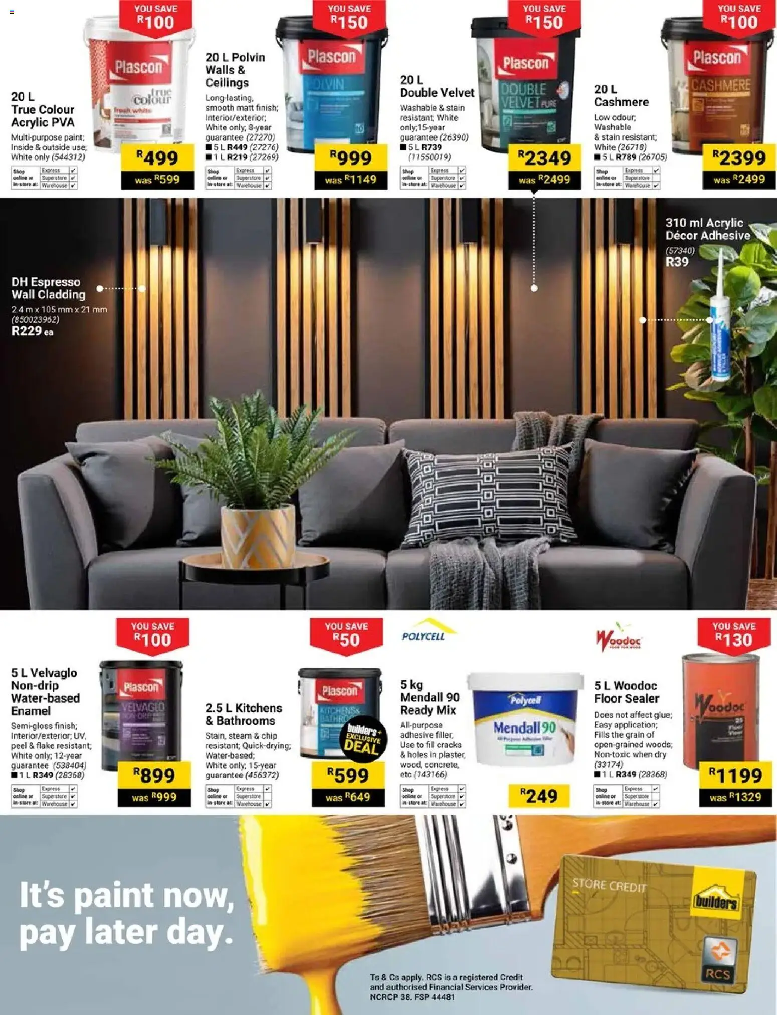New Builders catalogue – valid from 28.10.2025 | Page: 5 | Products: Paint, Polvin, Adhesive, Enamel