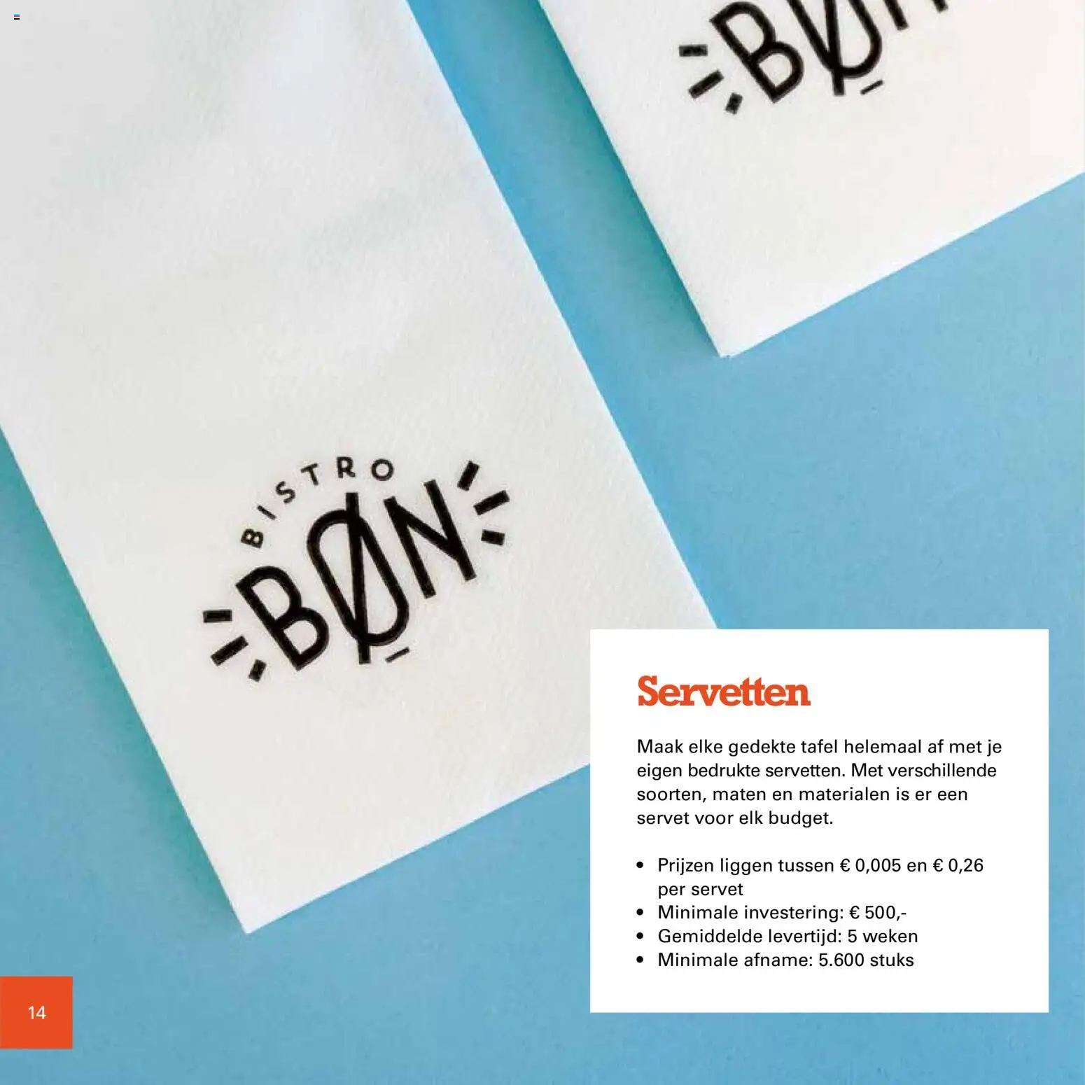 {H1} | Pagina: 14 | Producten: Tafel, Servet