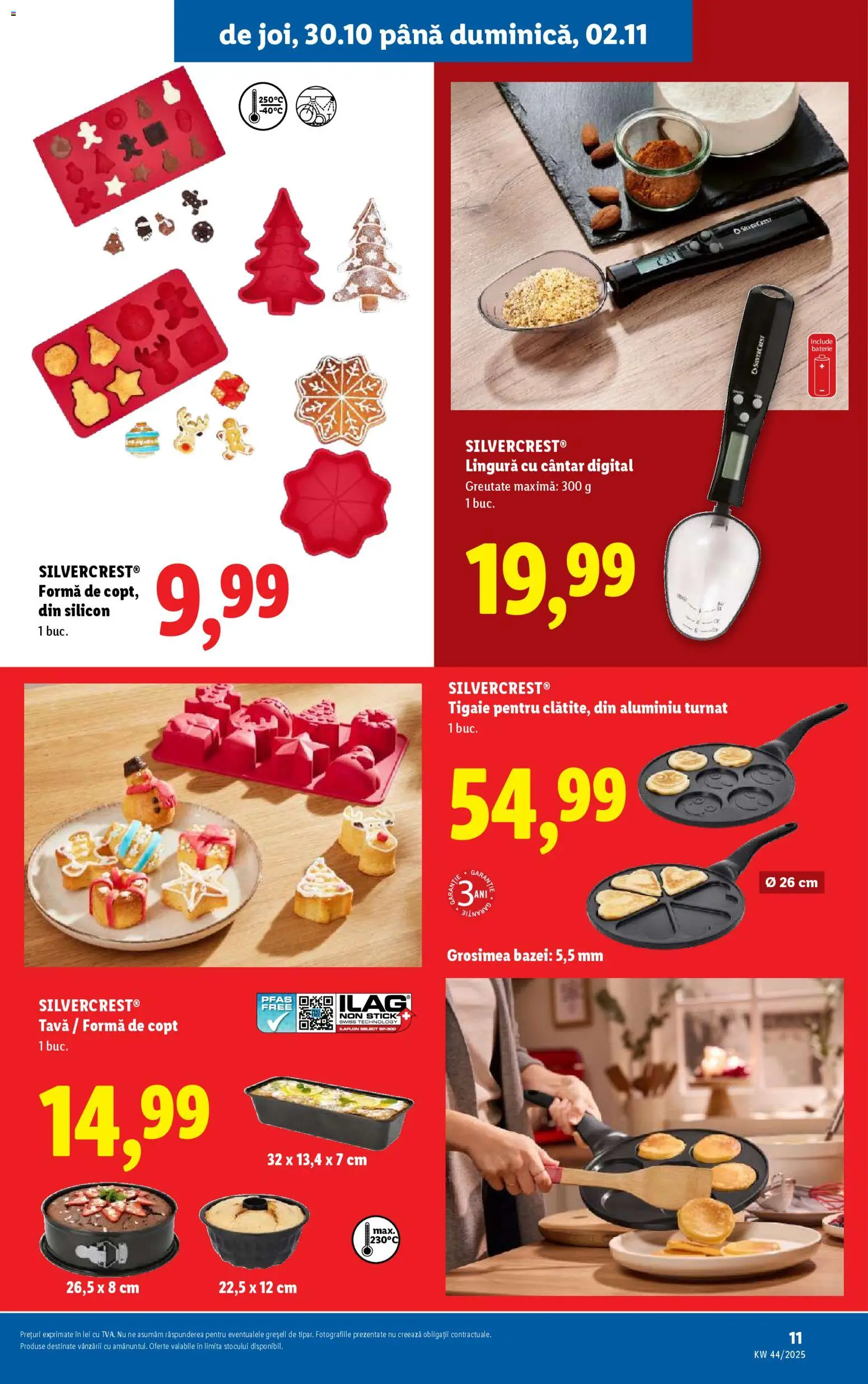Noul catalog Lidl – valabil de la 27.10.2025 | Pagină: 11 | Produse: Tigaie, Cântar, Baterie