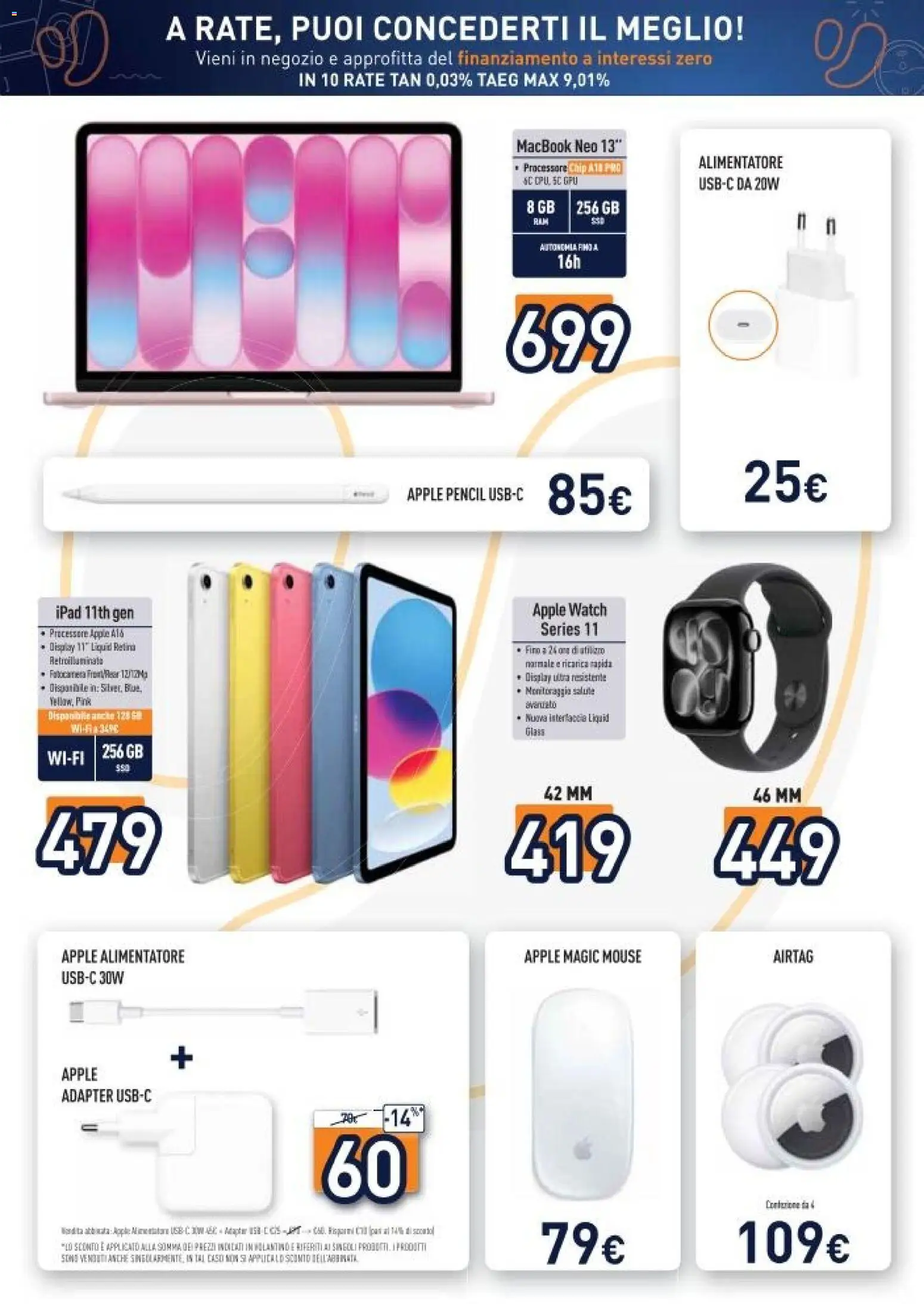 Volantino Unieuro del 03.04.2026 | Pagina: 31 | Prodotti: PC, Mouse, Ipad, Apple Watch
