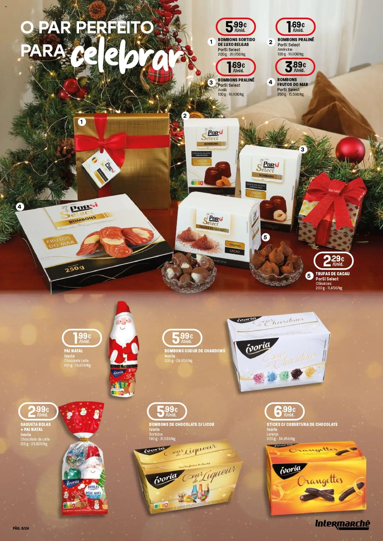 Intermarché - Presentes de Natal Super │ válido de 13.11.2025 | Página: 6 | Produtos: Licor, Leite, Chocolate, Frutos do mar