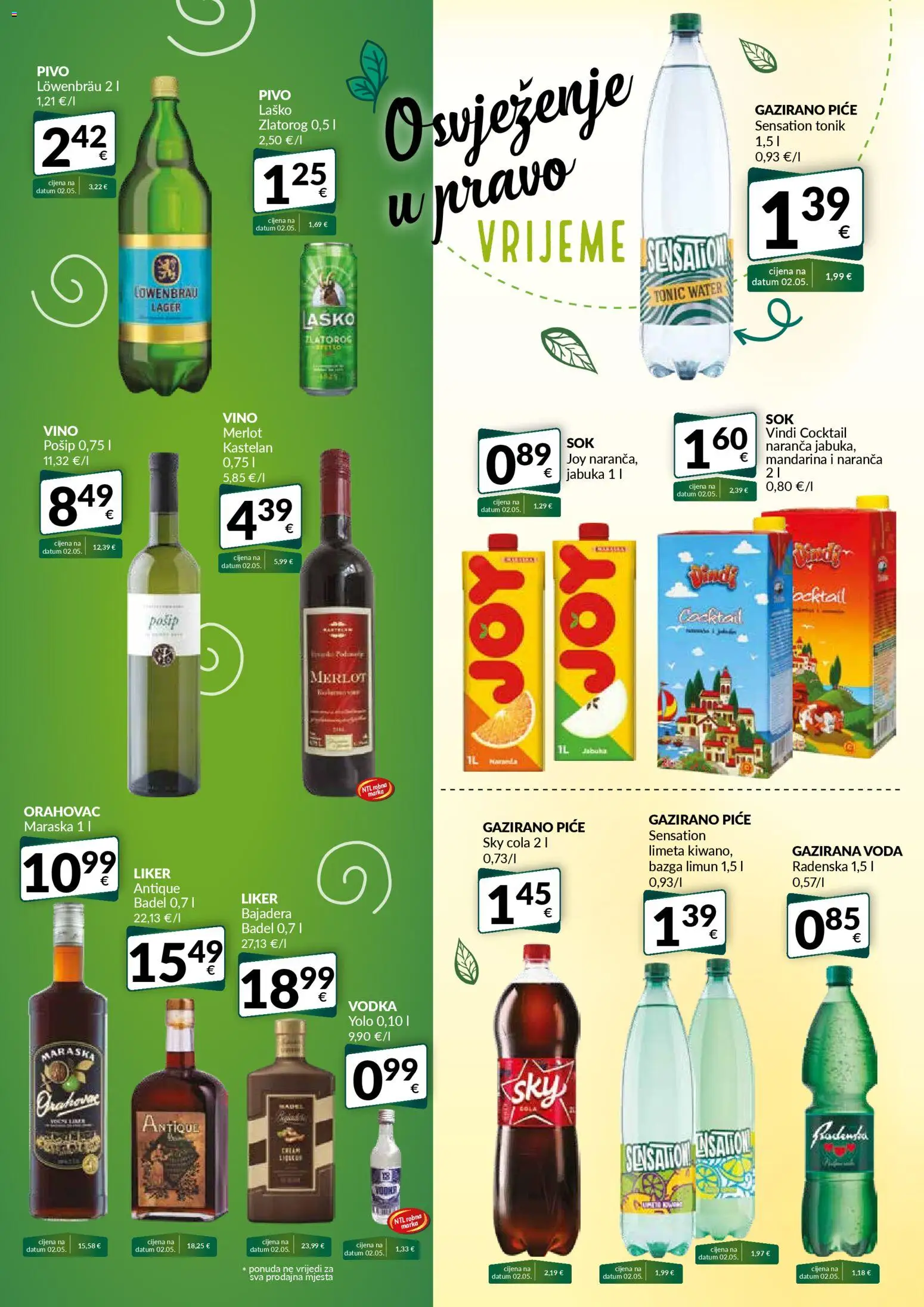 Bakmaz katalog | vrijedi od 30.10.2025 | Stranica: 6 | Proizvodi: Sky Cola, Voda, Liker, Vodka