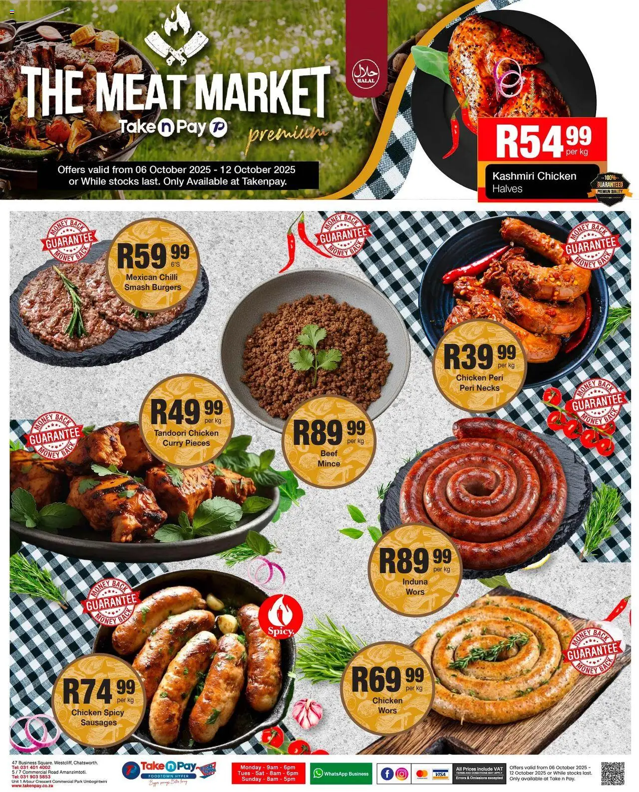 New Take n Pay catalogue – valid from 06.10.2025 | Page: 16 | Products: Chicken, Beef, Burgers, Chilli