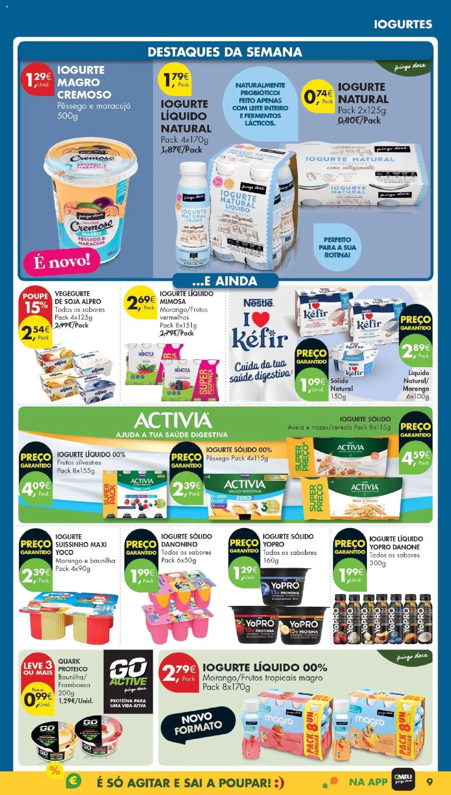 Pingo Doce Poupe Esta Semana Madeira │ válido de 17.02.2026 | Página: 9 | Produtos: Aveia, Probióticos, Leite, Nestlé