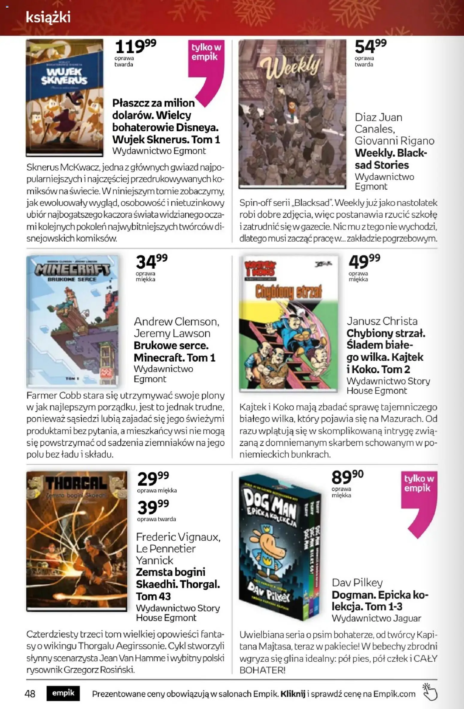 Empik promocje - Tom kultury Książki od 10.12.2025 | Strona: 48 | Produkty: Płaszcz, Książki