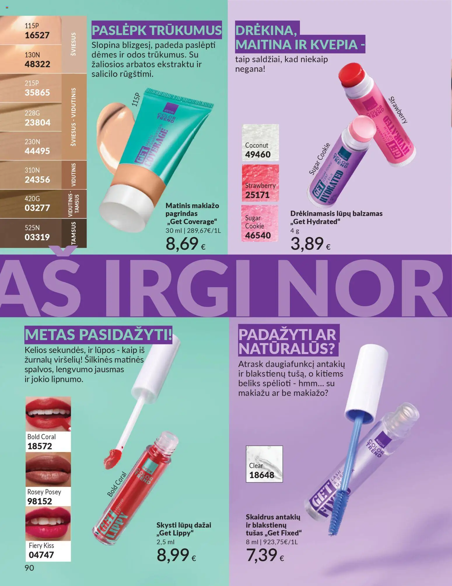 AVON akcijos nuo 01.11.2025 | Puslapis: 90 | Prekių: Balzamas, Tušas