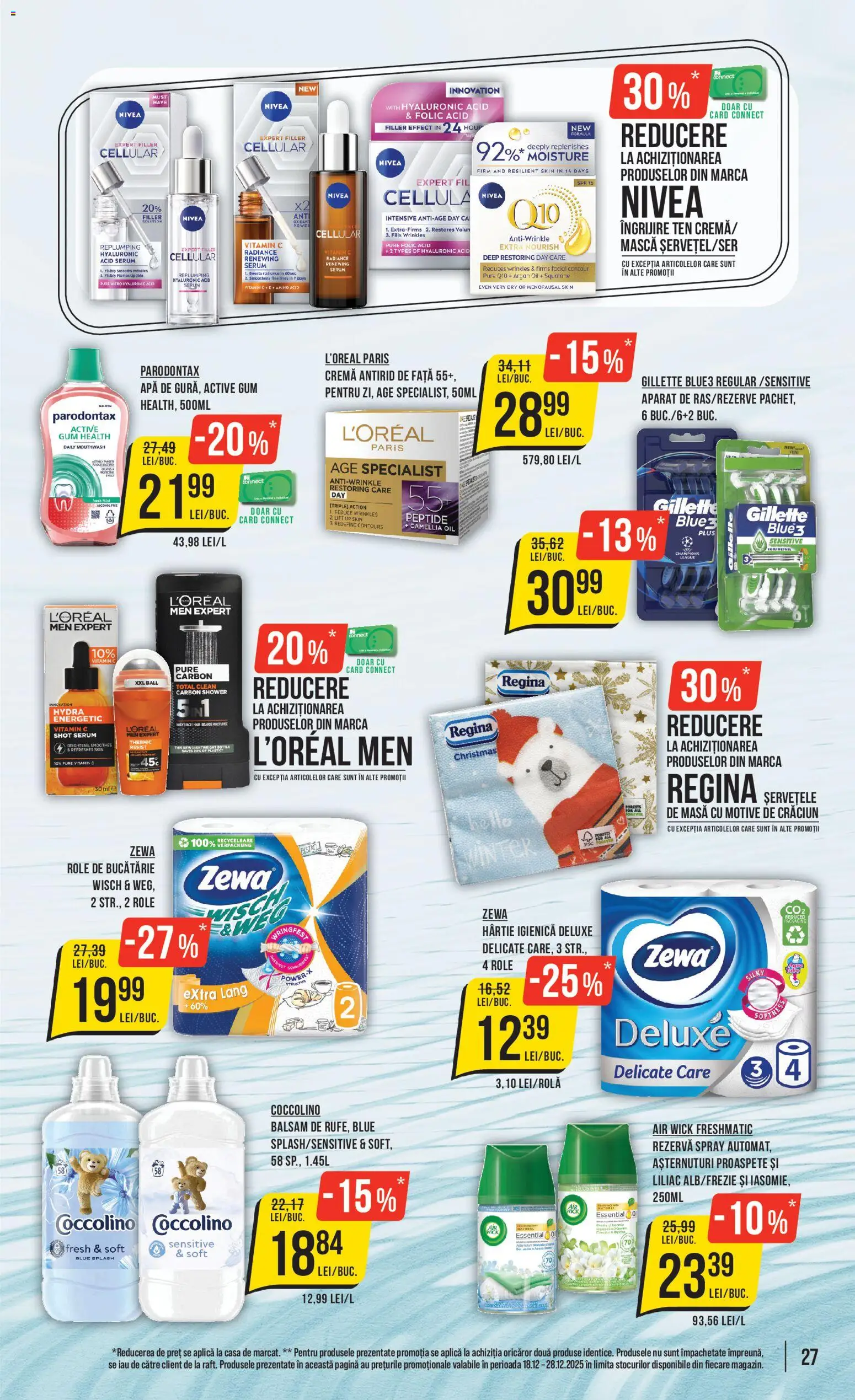 Noul catalog Mega Image – valabil de la 18.12.2025 | Pagină: 27 | Produse: Serum, Masă, Role, Apă