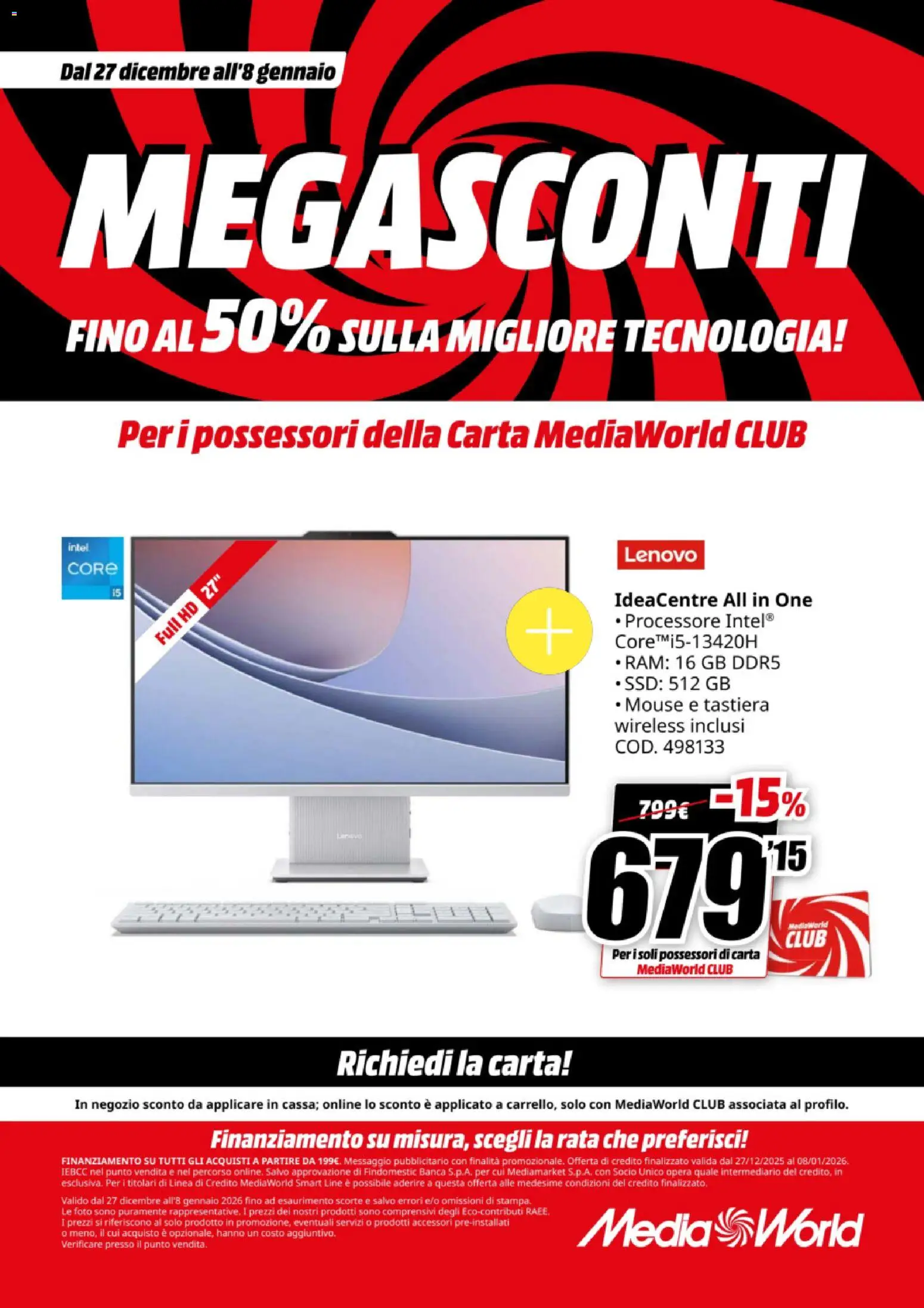 Volantino Media World del 27.12.2025 | Pagina: 20 | Prodotti: Mouse, Tastiera