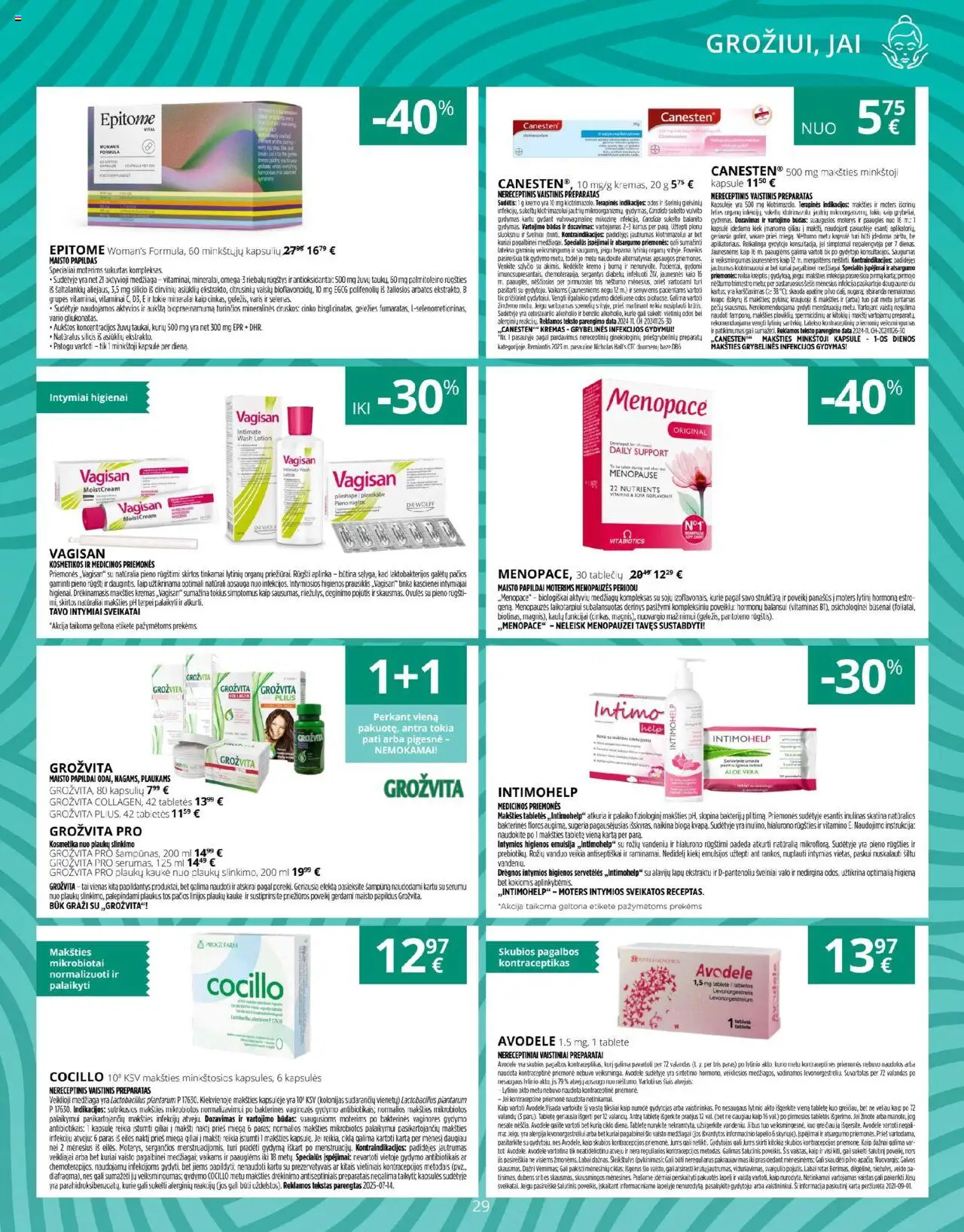 Norfa vaistinė leidinys│galioja nuo 01.08.2025 | Puslapis: 29 | Prekių: Kremas, Kaukė, Prausiklis