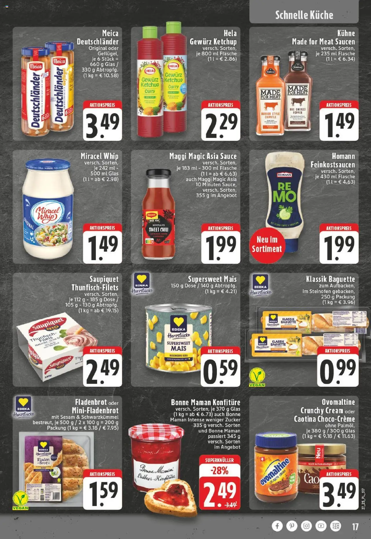 Edeka prospekt Titz	 - gültig ab dem 29.06.2025 | Seite: 17 | Produkte: Öl, Küche, Miracel whip, Chili