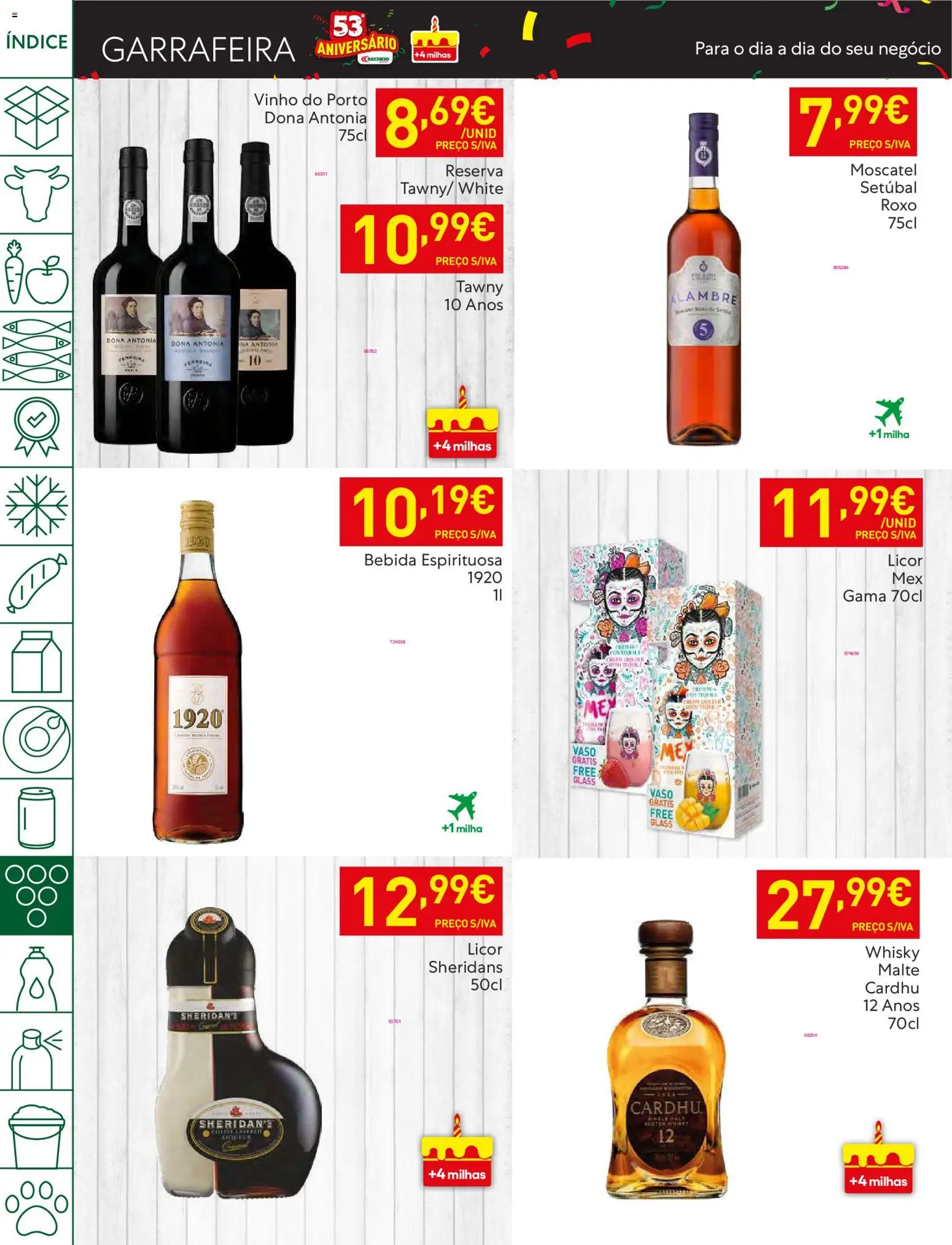 Recheio folheto │ válido de 28.10.2025 | Página: 38 | Produtos: Whisky, Licor, Vinho, Bebida