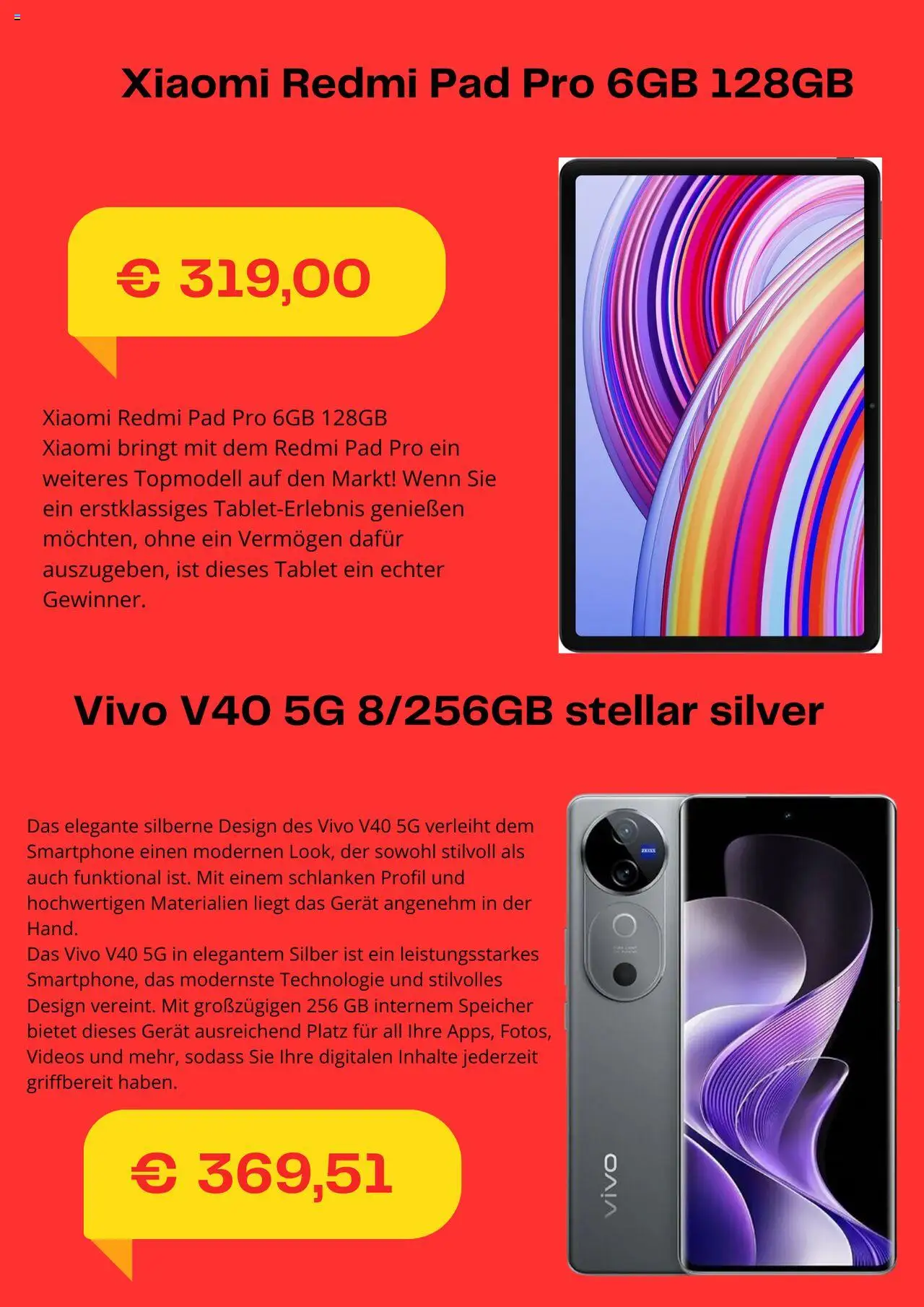 Kaufland Flugblatt gültig ab 09.09.2025 | Seite: 3 | Produkte: Smartphone, Tablet
