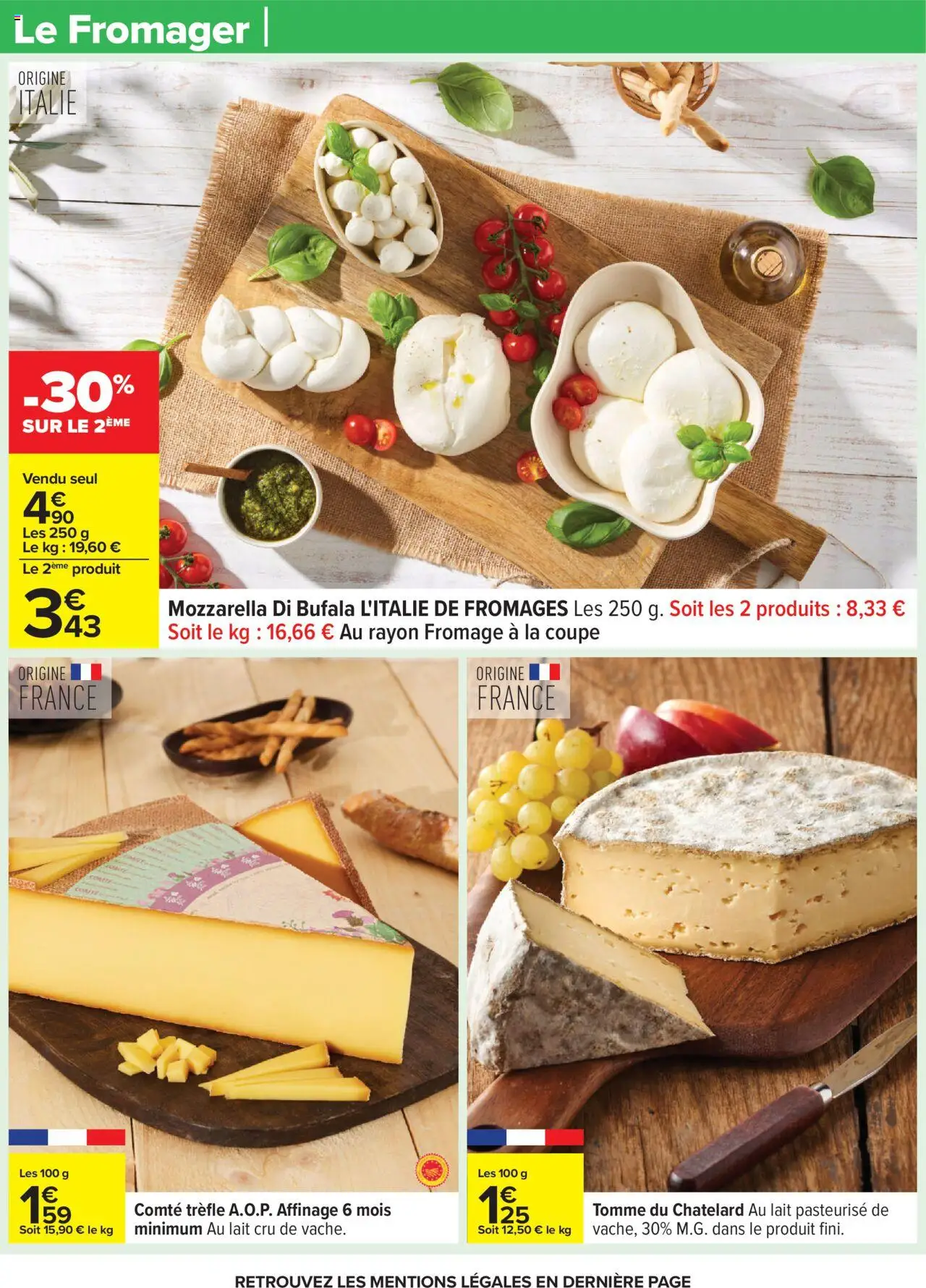  | Page: 23 | Produits: Mozzarella, Lait, Fromage