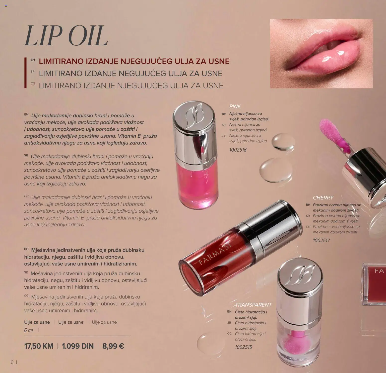 Farmasi katalog - važi od 01.03.2026 | Strana: 6 | Proizvode: Ulje, Suncokretovo ulje