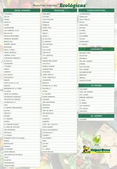 Vista previa HiperDino - Ofertas en productos ecológicos válido desde el 23.10.2025 | Página: 27 | Productos: General, Sandía, Mesa