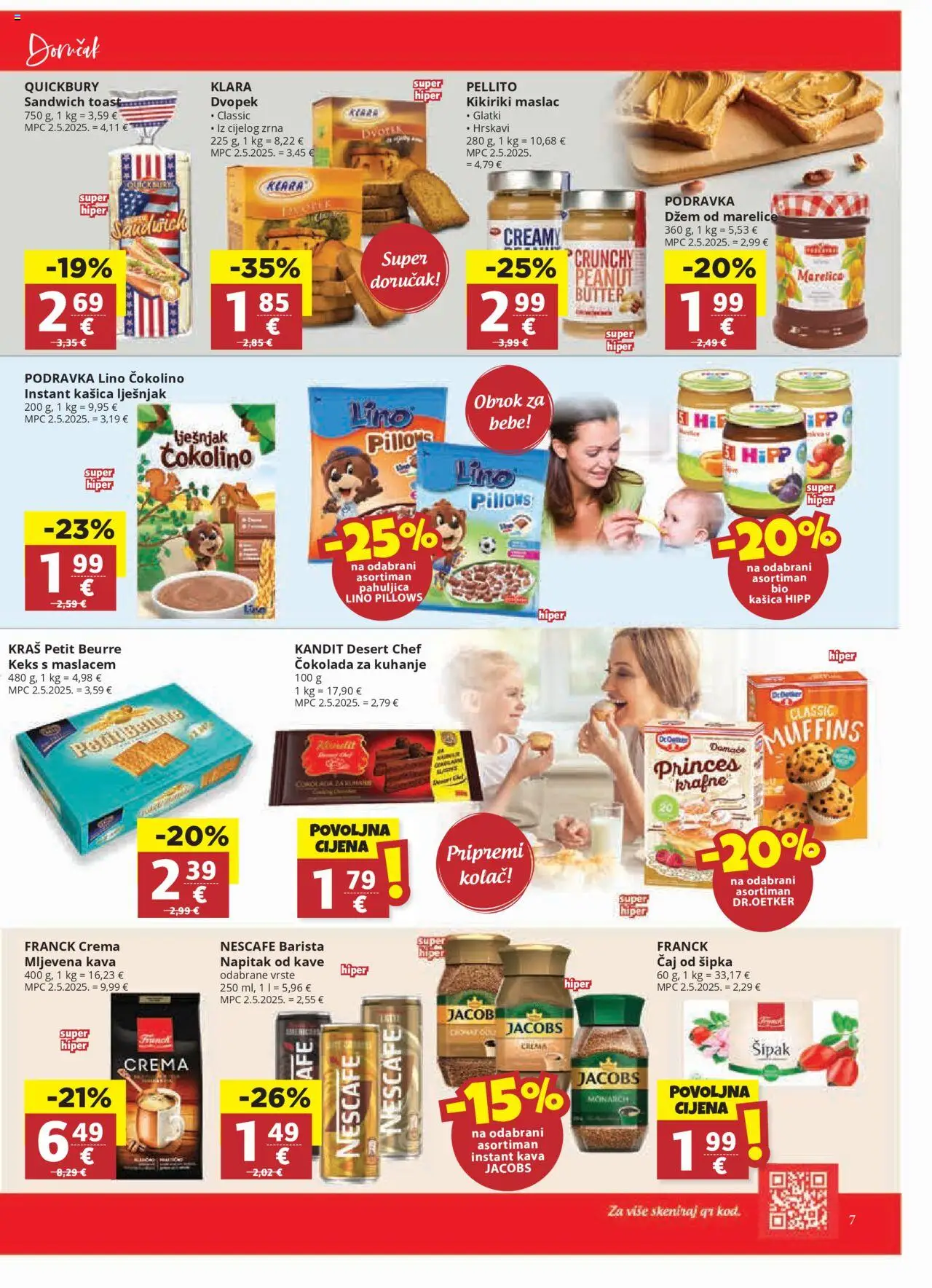Ultra Gros katalog | vrijedi od 01.10.2025 | Stranica: 7 | Proizvodi: Maslac, Kava, Toast, Jacobs