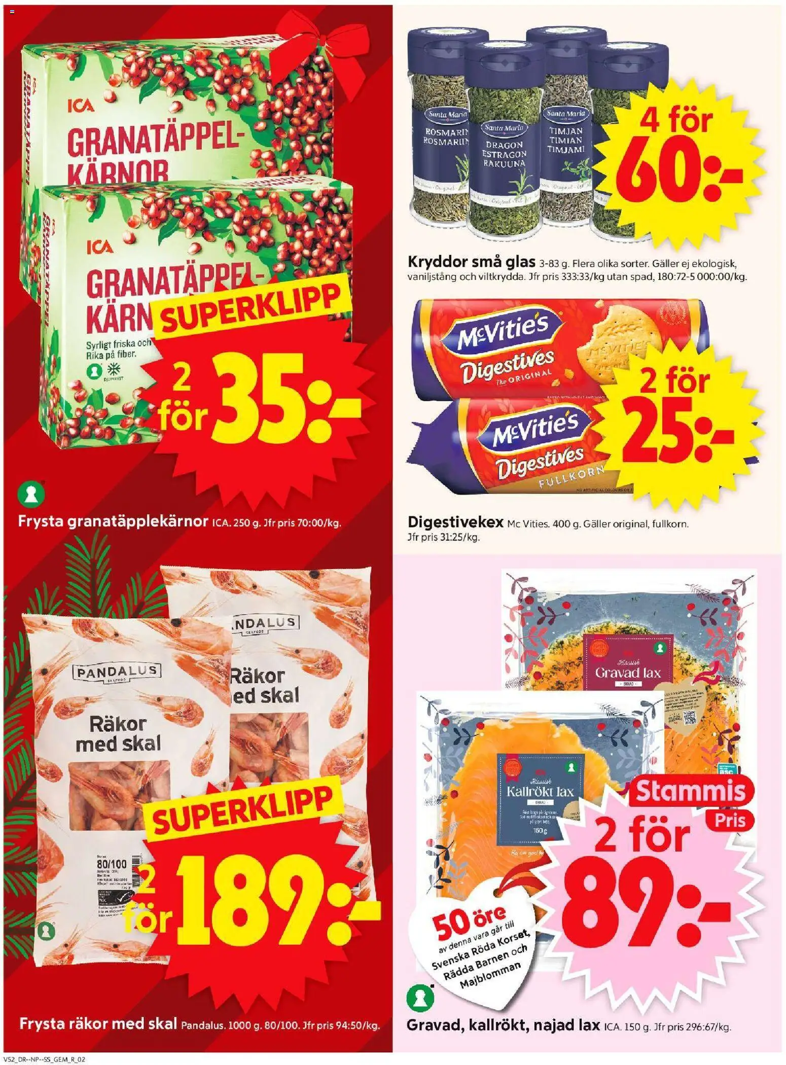 ICA Supermarket reklamblad aktuell från 22.12.2025 | Sida: 2