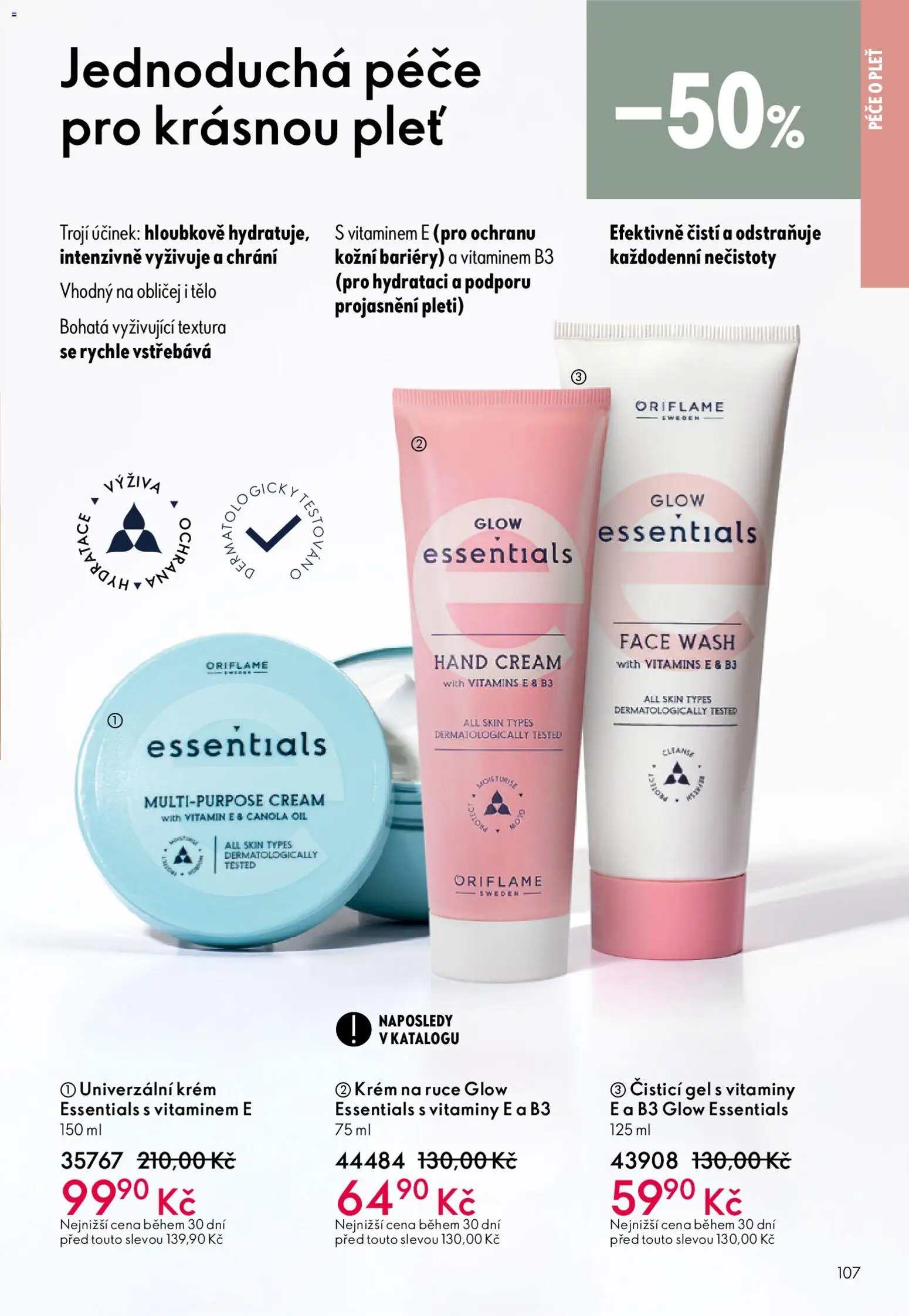 Oriflame katalog č.01/2026 od 30.12.2025 | Strana: 107 | Produkty: Krém na ruce, Krém, Vitamíny