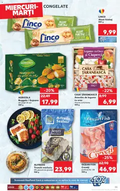 Kaufland RO akciós ujság - amely érvényes a következő dátumtól: 06.08.2025 | Oldal: 55 | Termékek: Nuggets