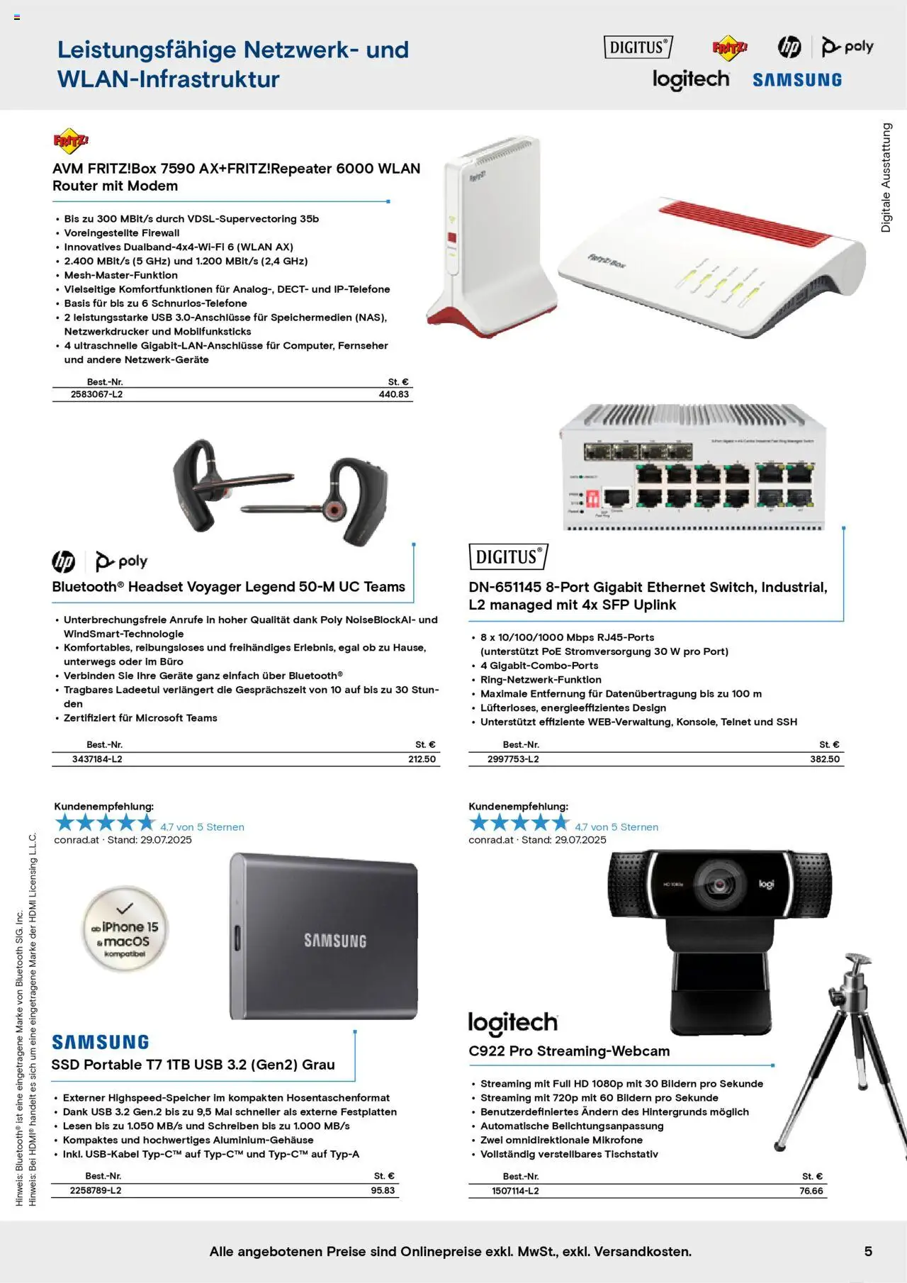 Conrad Education gültig ab 03.10.2025 | Seite: 5 | Produkte: Fernseher, USB, Samsung, Iphone