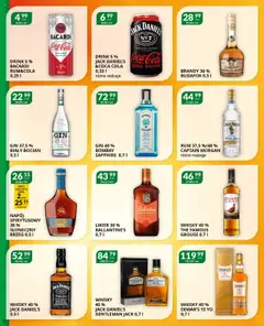 Eurocash Gazetka - Katalog Alkoholowy C&C od 01.09.2025 | Strona: 10 | Produkty: Jack Daniel's, Captain Morgan, Rum, Gin