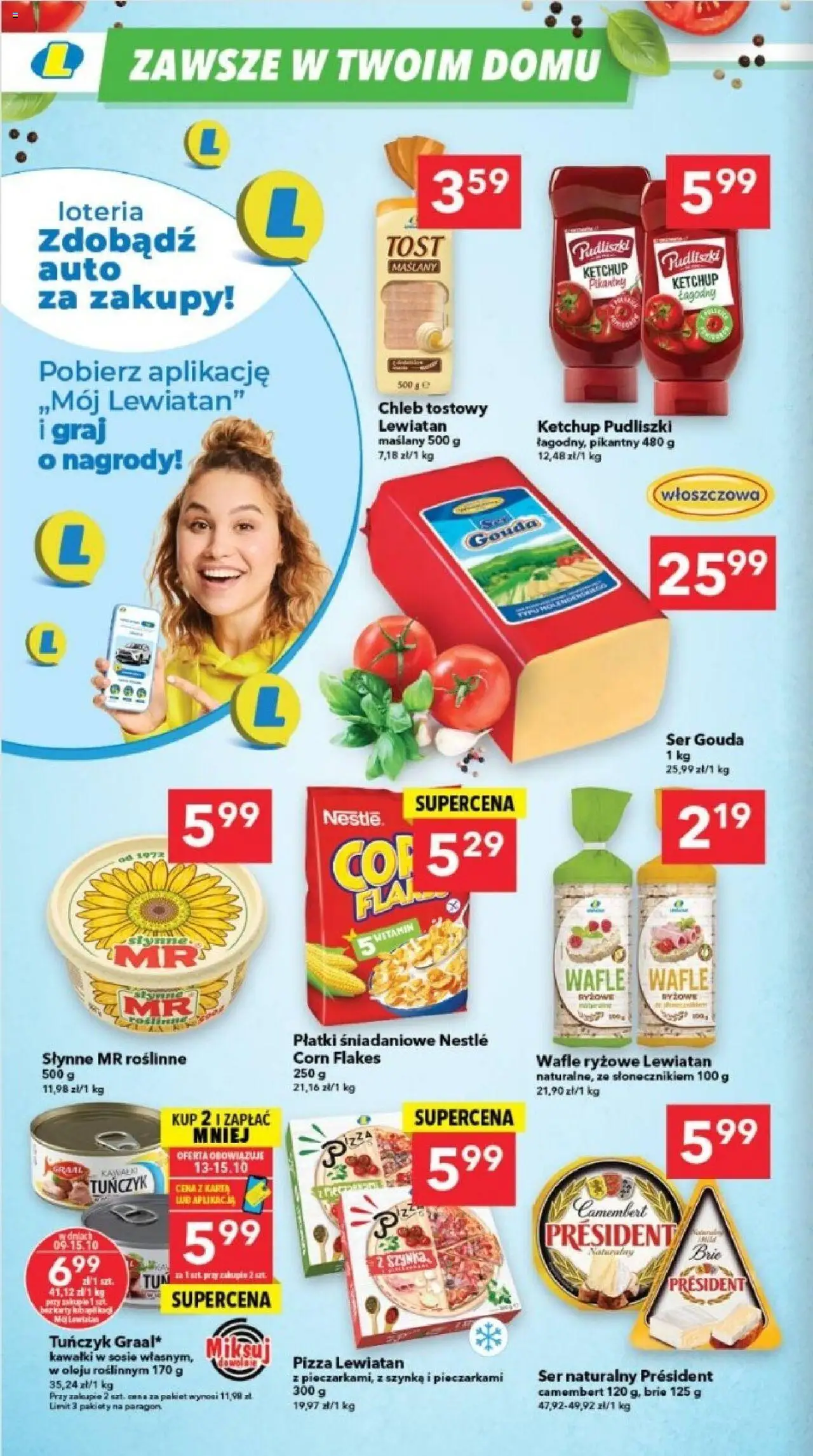 Lewiatan gazetka - Legnica od 09.10.2025 | Strona: 4 | Produkty: Ketchup pudliszki, Tuńczyk, Płatki, Corn Flakes