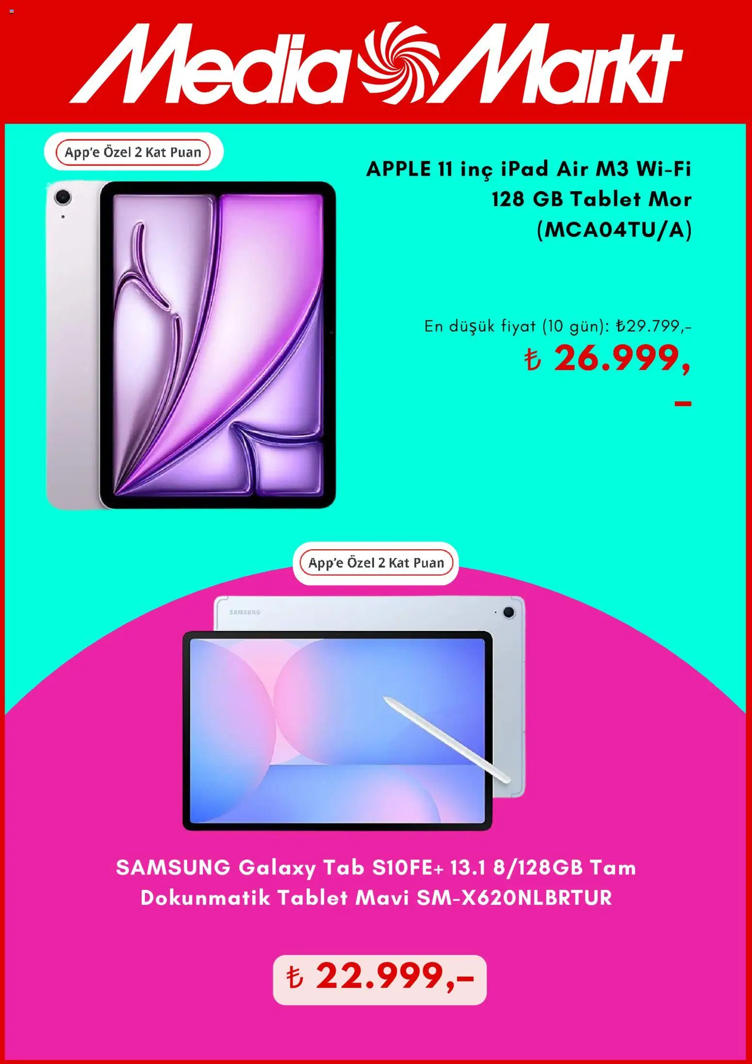 Media Markt Black Friday - 21.11.2025 tarihinden itibaren geçerlidir | Sayfa: 4 | Ürünler: Ipad, Tablet