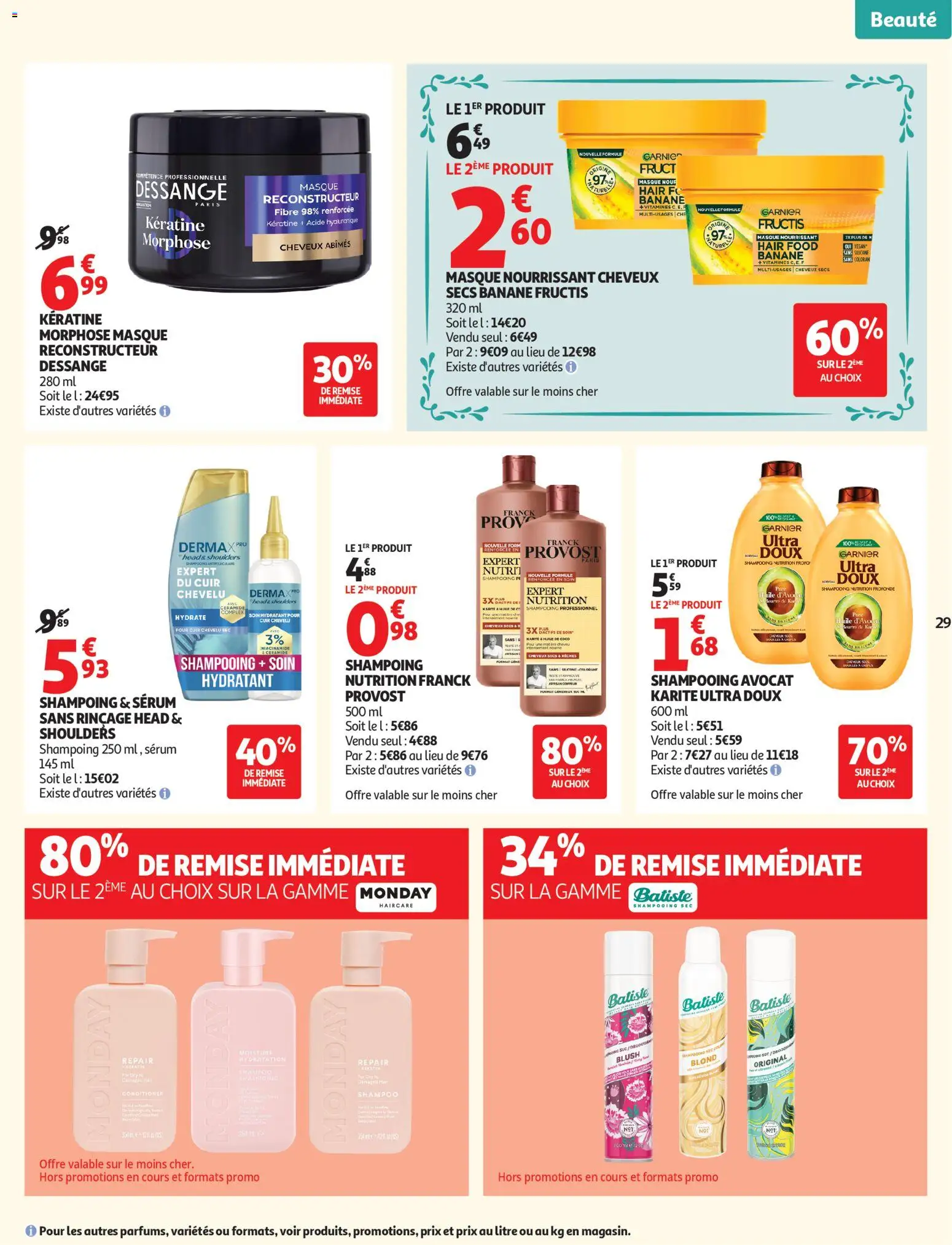 {H1} | Page: 29 | Produits: Serum, Shampoing, Banane, Huile