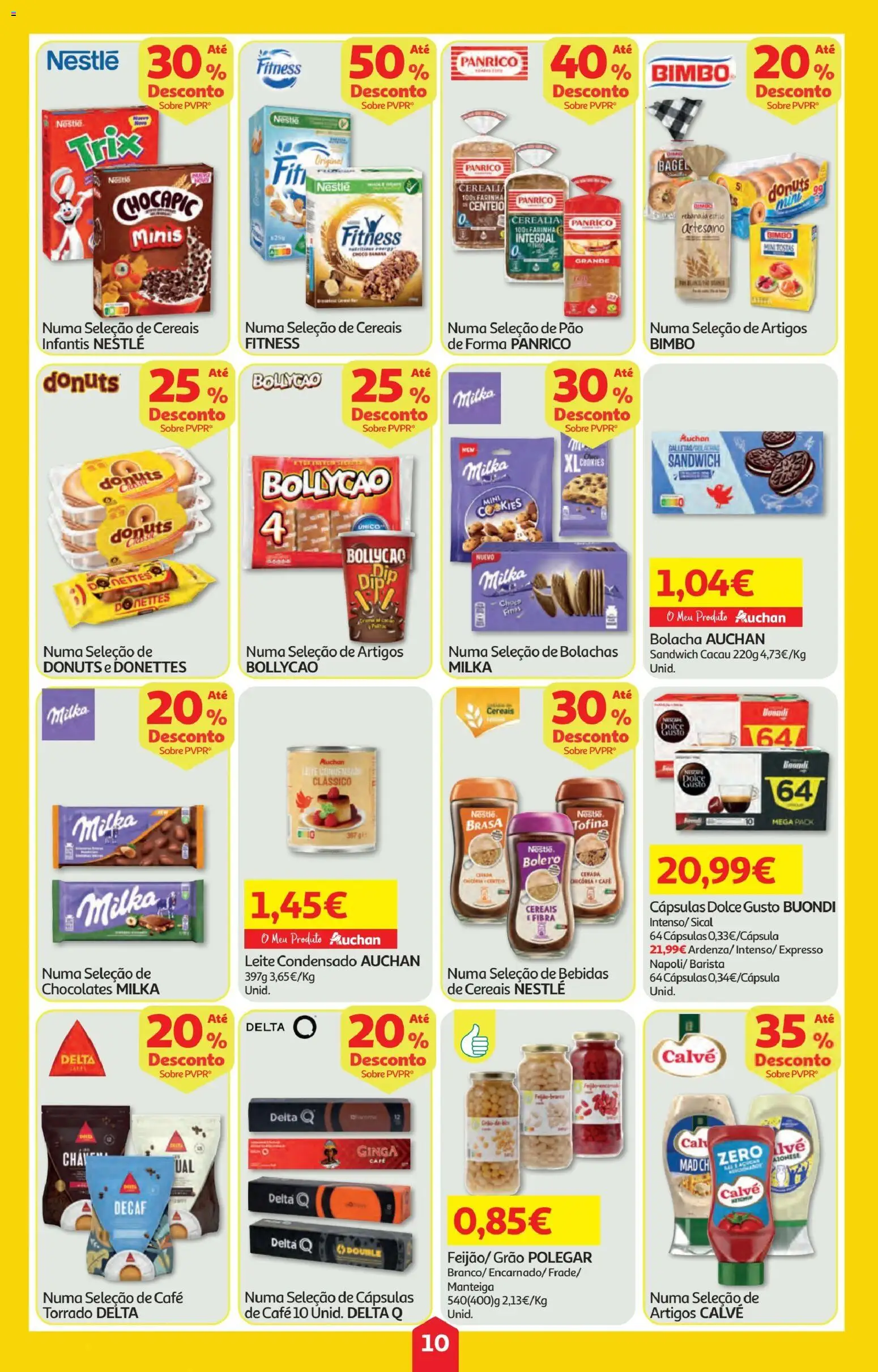 Minipreço folheto │ válido de 23.10.2025 | Página: 10 | Produtos: Manteiga, Pão, Dolce gusto, Cereais
