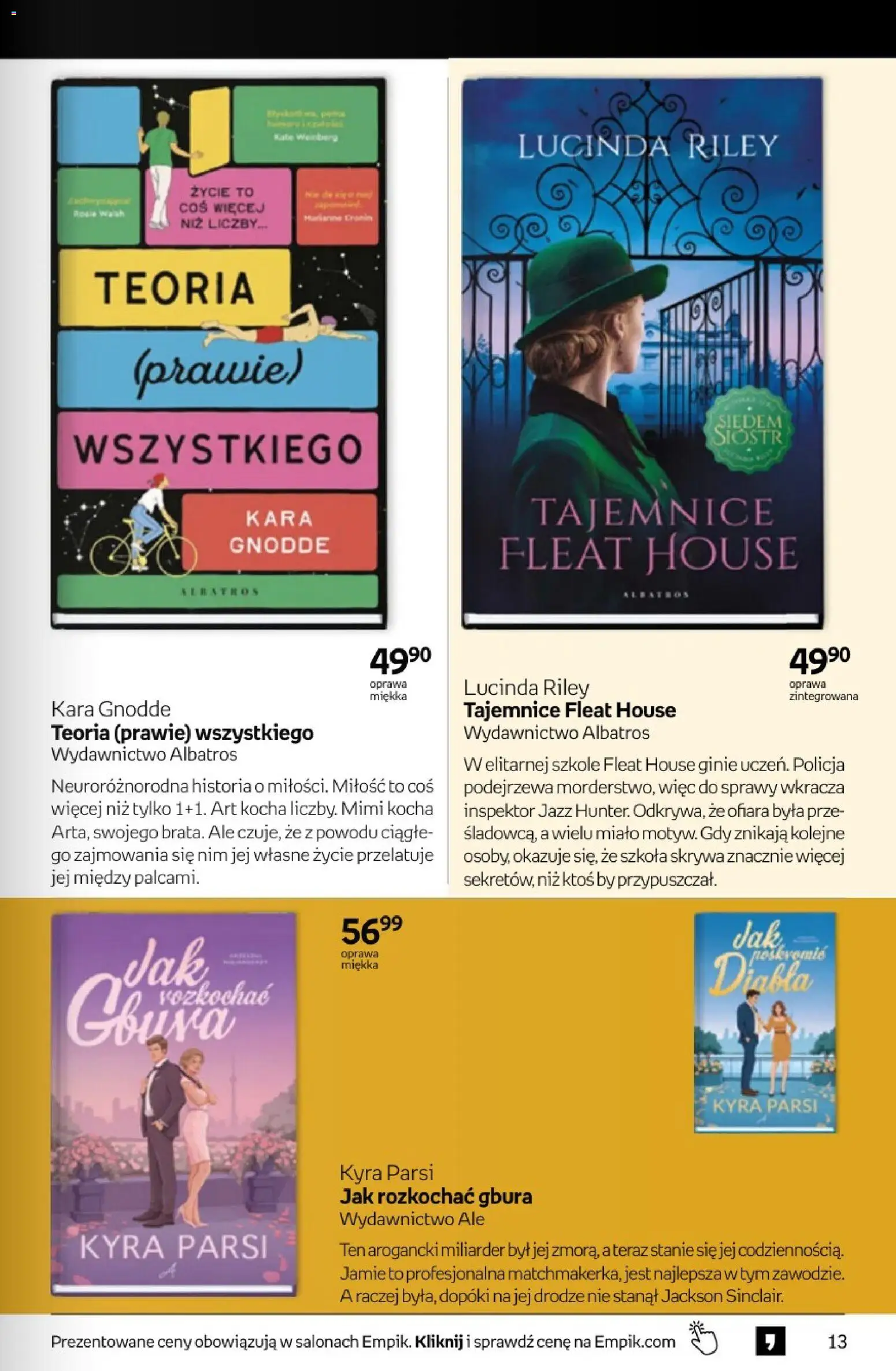 Empik promocje - Tom kultury Książki od 25.03.2026 | Strona: 13