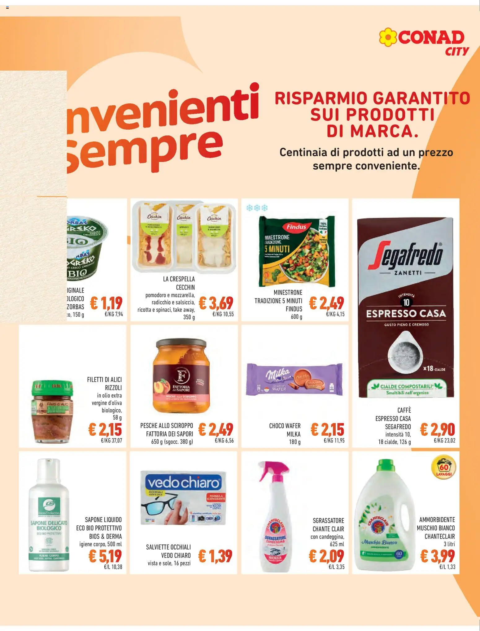 Volantino Conad del 05.12.2025 | Pagina: 11 | Prodotti: Minestrone, Ammorbidente, Sgrassatore, Alici