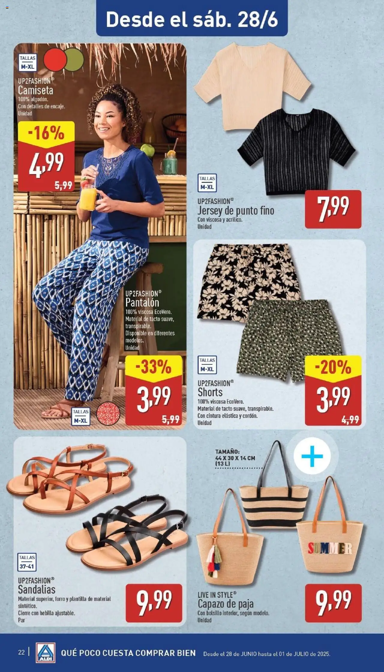 Aldi folleto Península │ válido desde el 23.06.2025 | Página: 22 | Productos: Sandalias