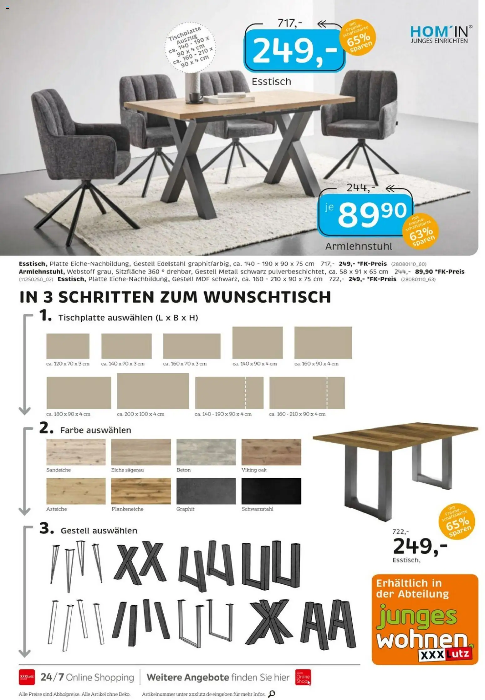 XXXLutz Junges Wohnen – gültig ab 25.04.2026 | Seite: 6 | Produkte: Esstisch