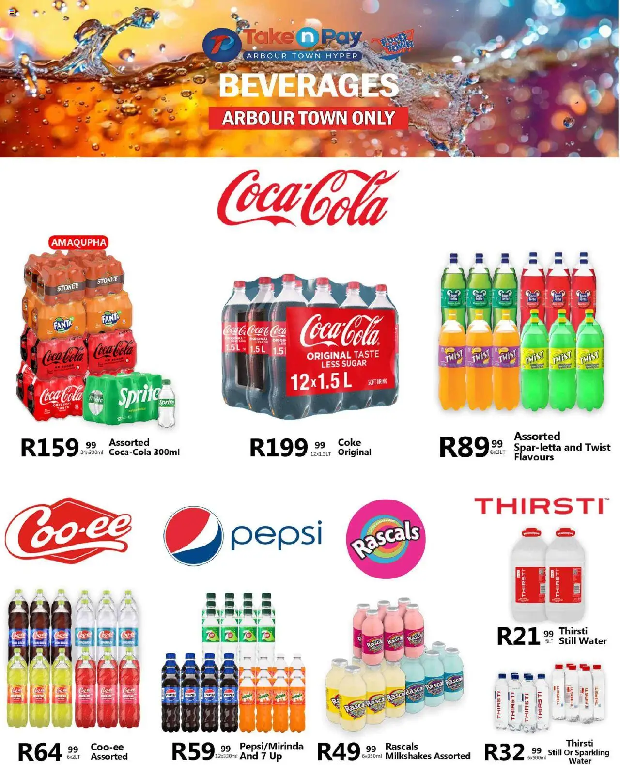 New Take n Pay catalogue – valid from 08.09.2025 | Page: 31 | Products: Coke, Fanta, Sprite, Stoney