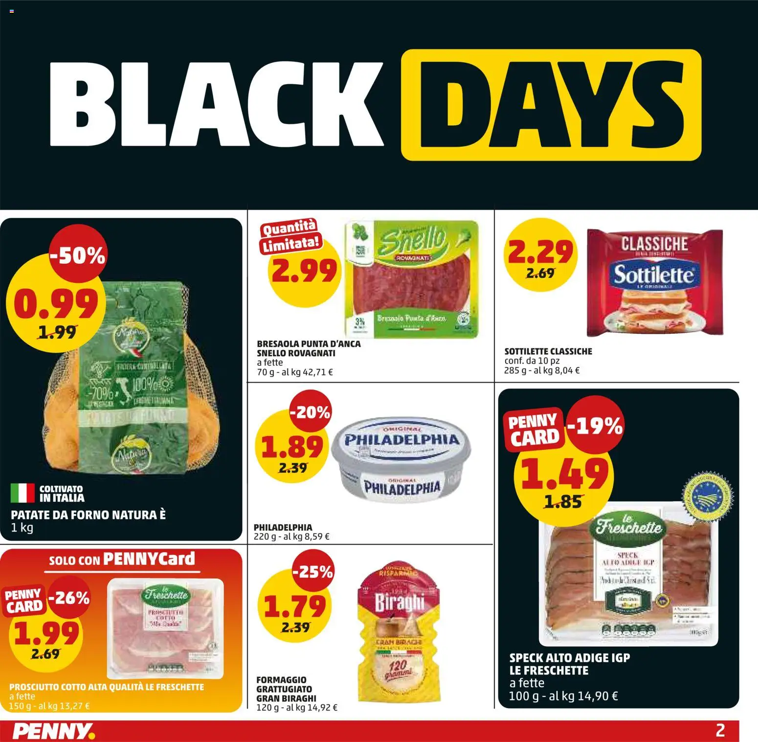 Volantino PENNY del 20.11.2025 | Pagina: 2 | Prodotti: Speck, Prosciutto Cotto, Prosciutto, Forno