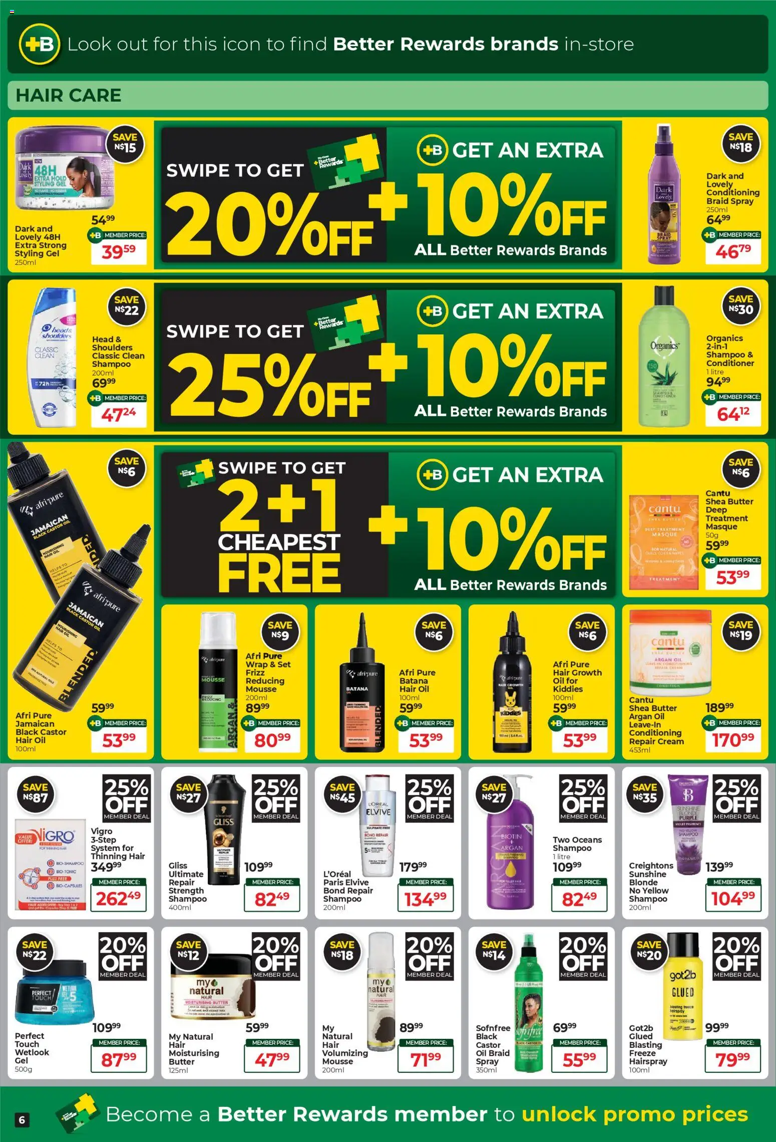 New Dis-Chem catalogue – valid from 24.11.2025 | Page: 6 | Products: Butter, Oil, Conditioner, Cream